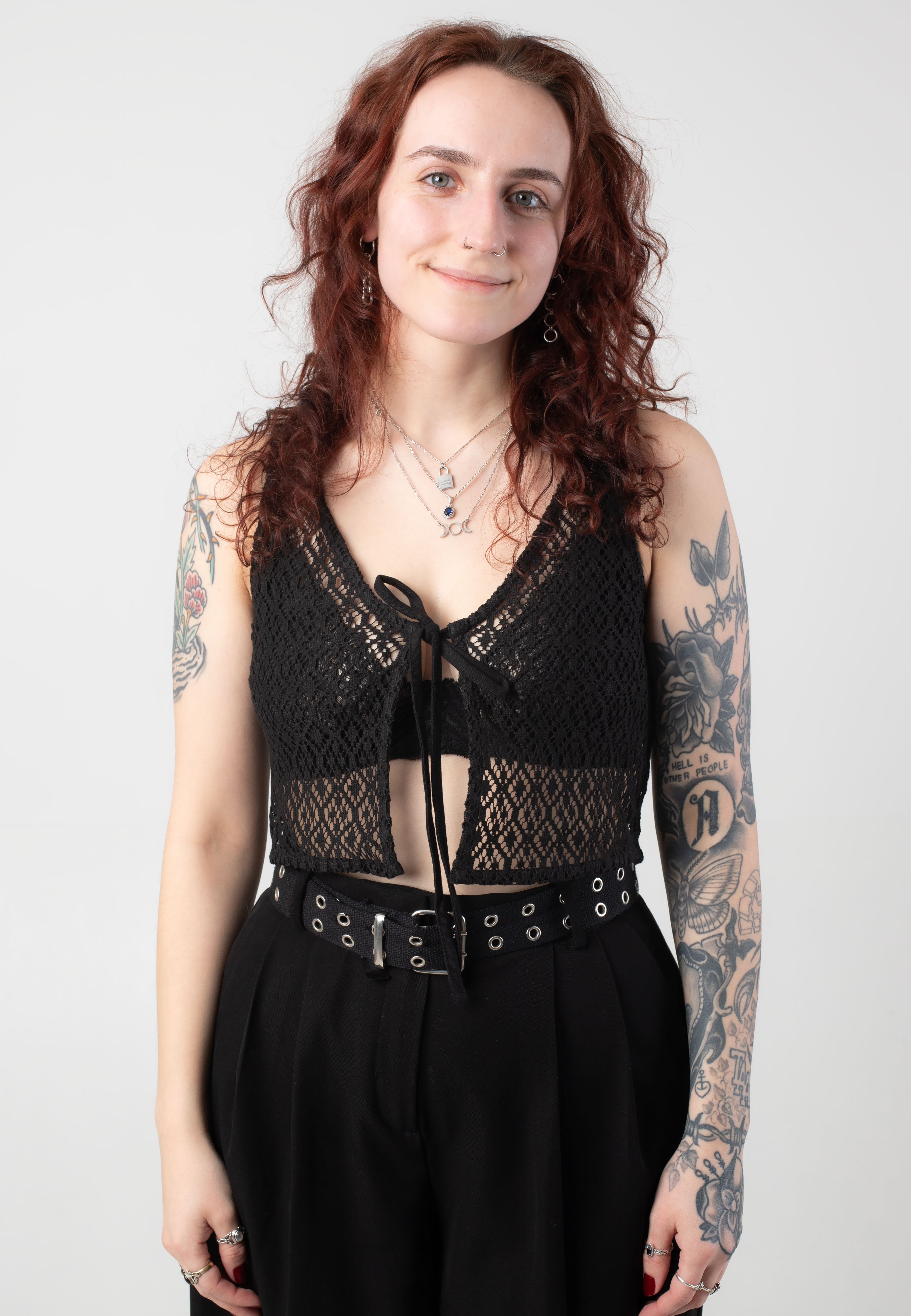 Noisy May - Iben Tie Crochet - Top | Women-Image