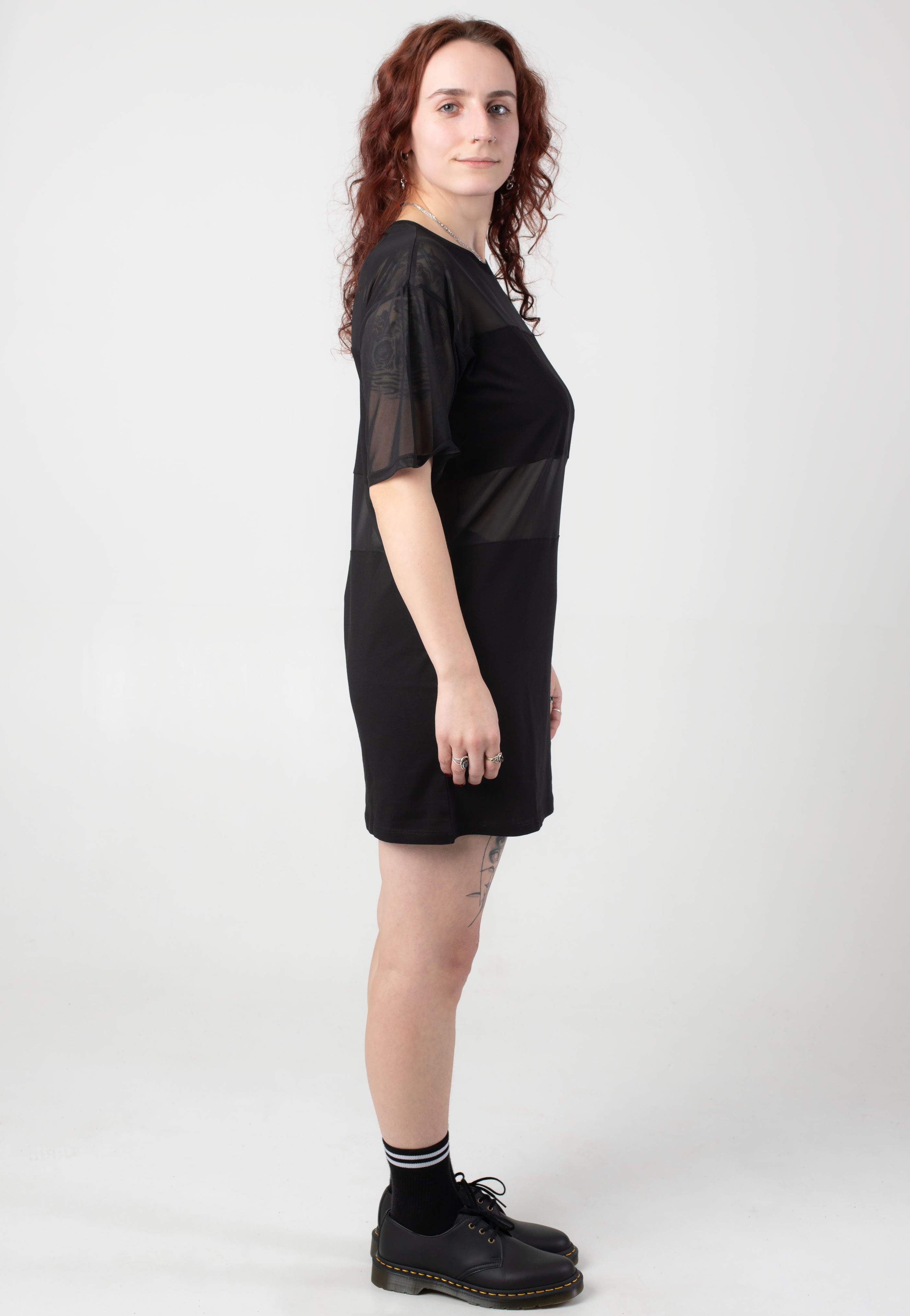 Noisy May - Gazing O-Neck Mesh Mix - Dress | Women-Image