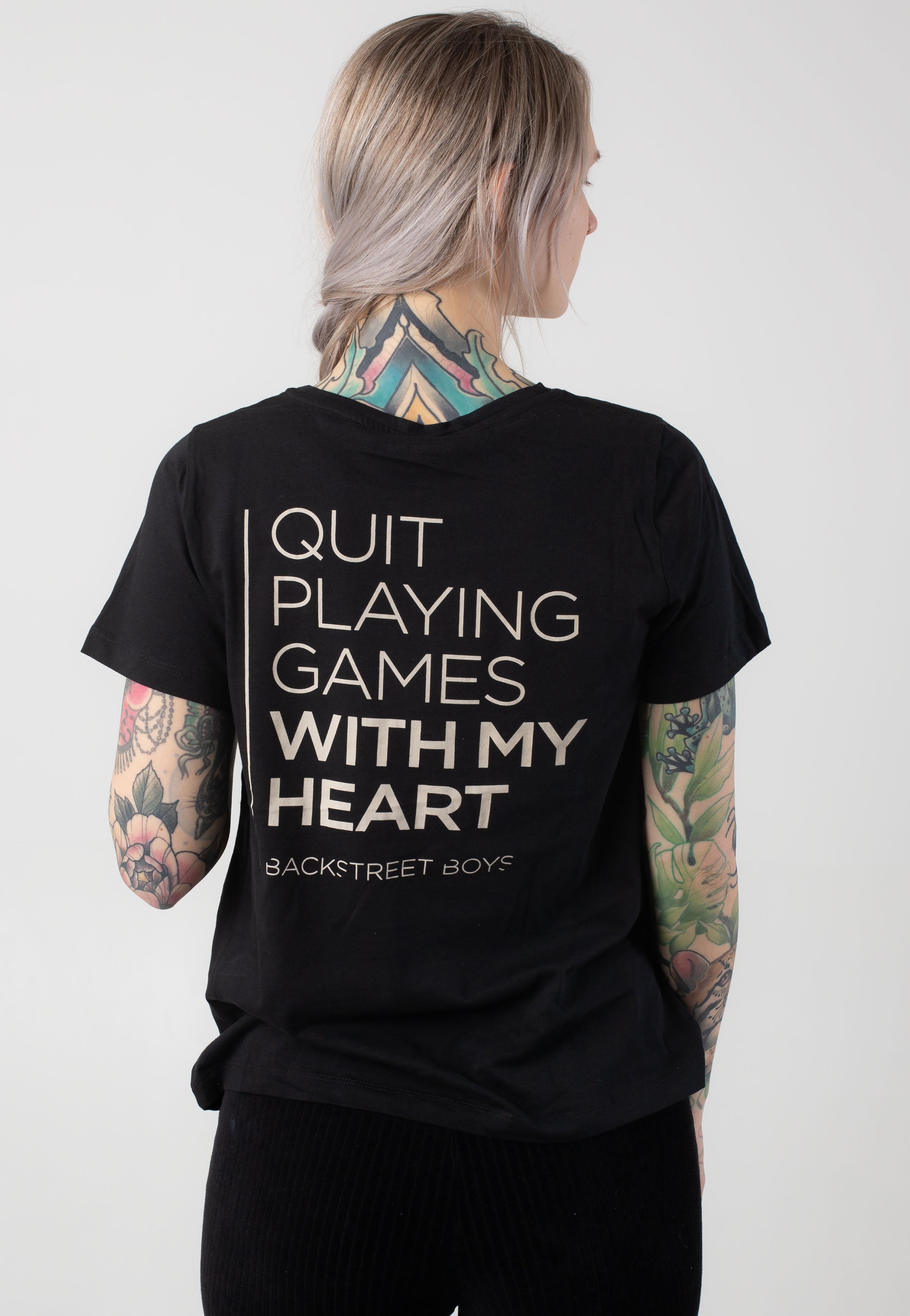 Noisy May x Backstreet Boys - Nate Black Playing Games - T-Shirt | Women-Image