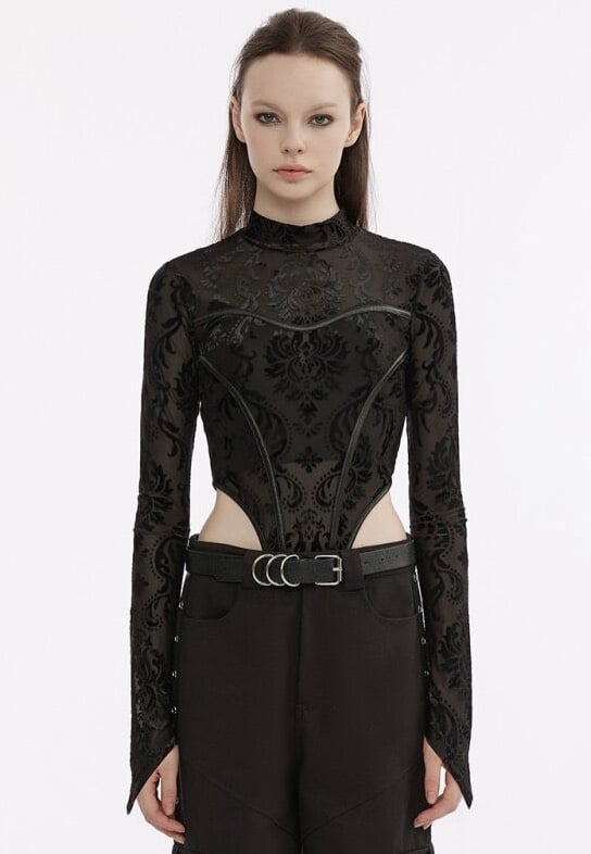 Punk Rave - Notorious Structured Mesh Black Print - Body