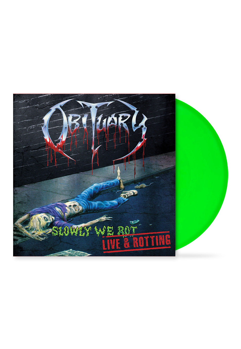 Obituary - Slowly We Rot - Live And Rotting Slime Green - Colored Viny