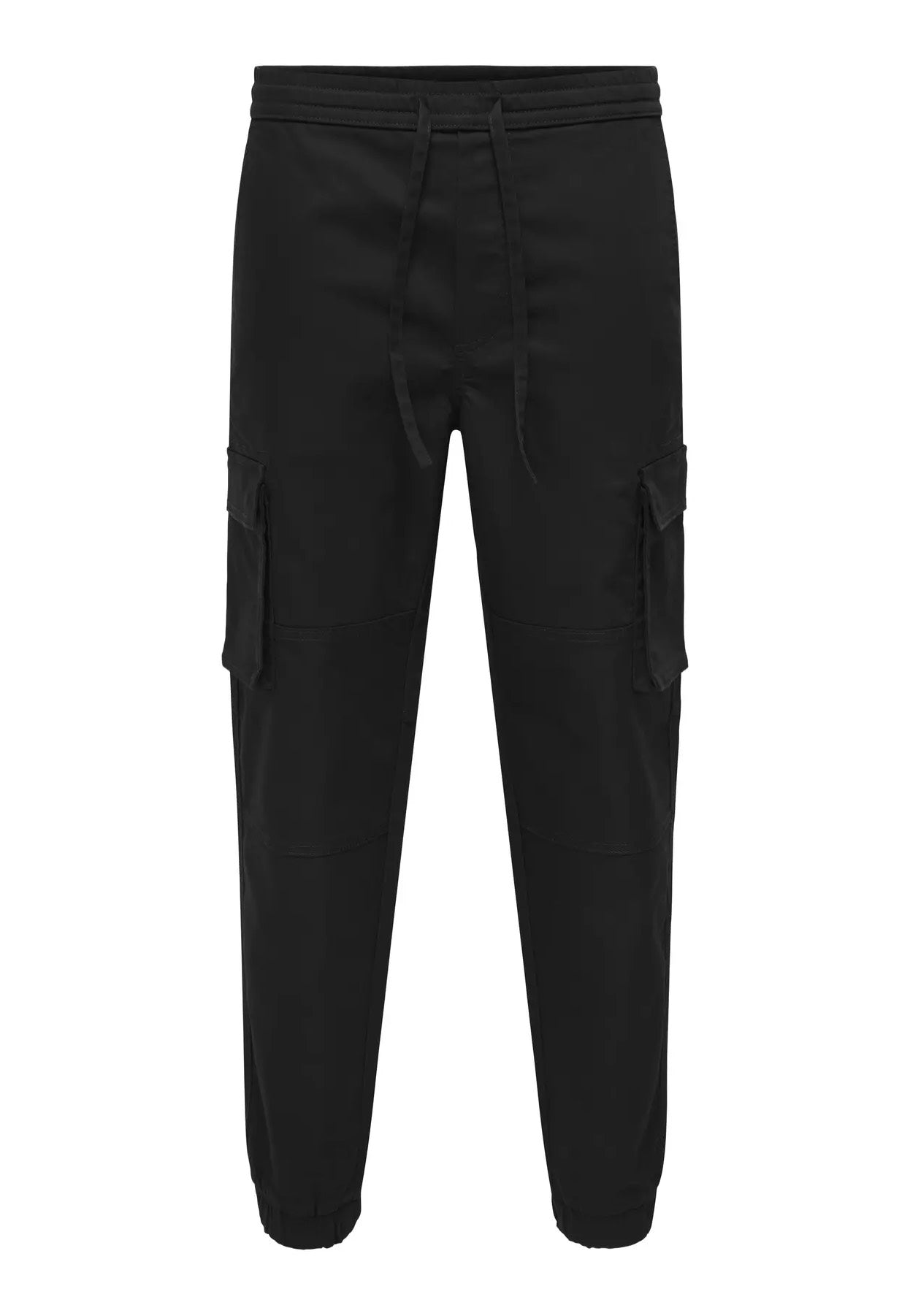 Only & Sons - Garda Slim Tapered String Black - Pants | Men-Image