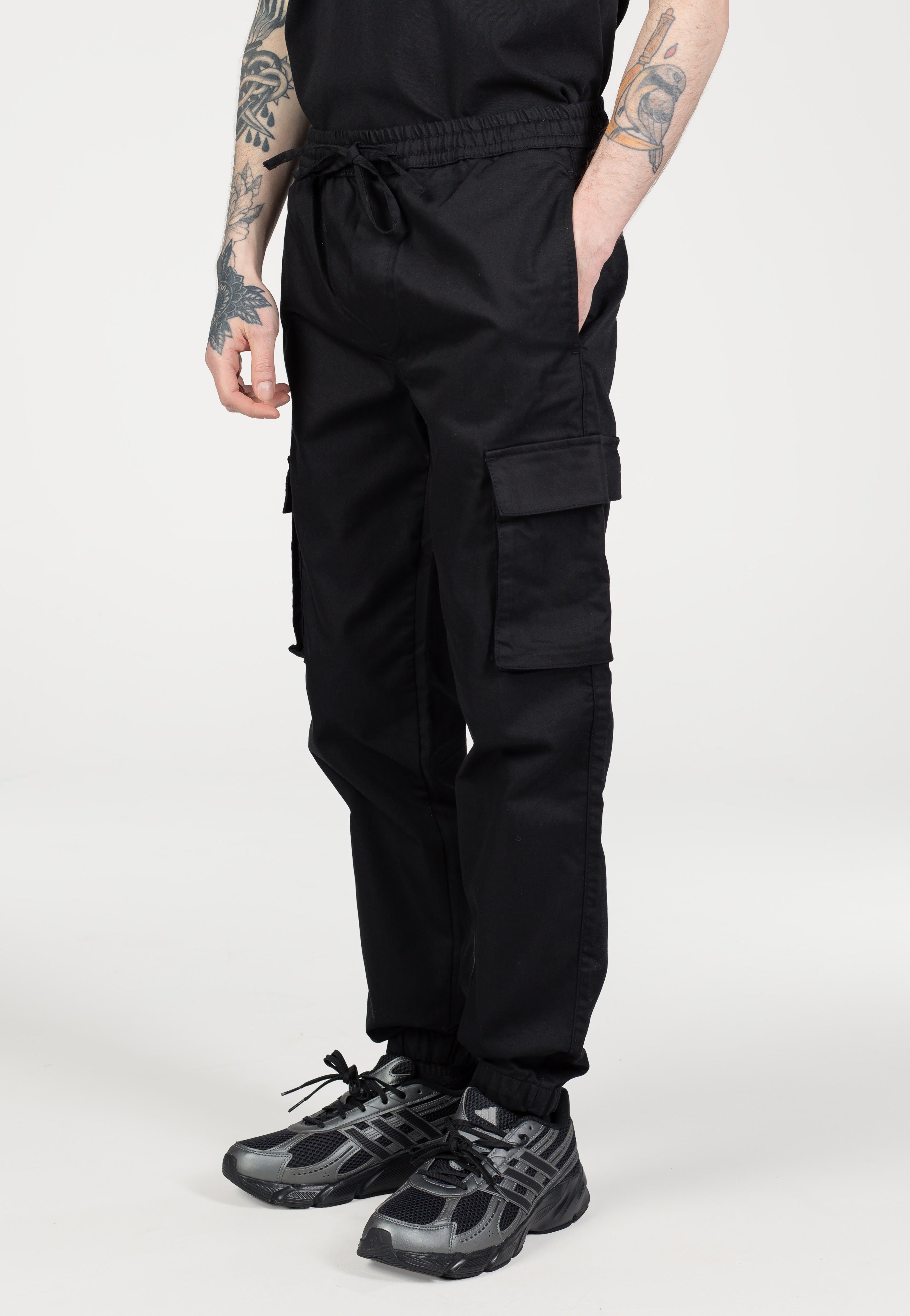 Only & Sons - Garda Slim Tapered String Black - Pants | Men-Image
