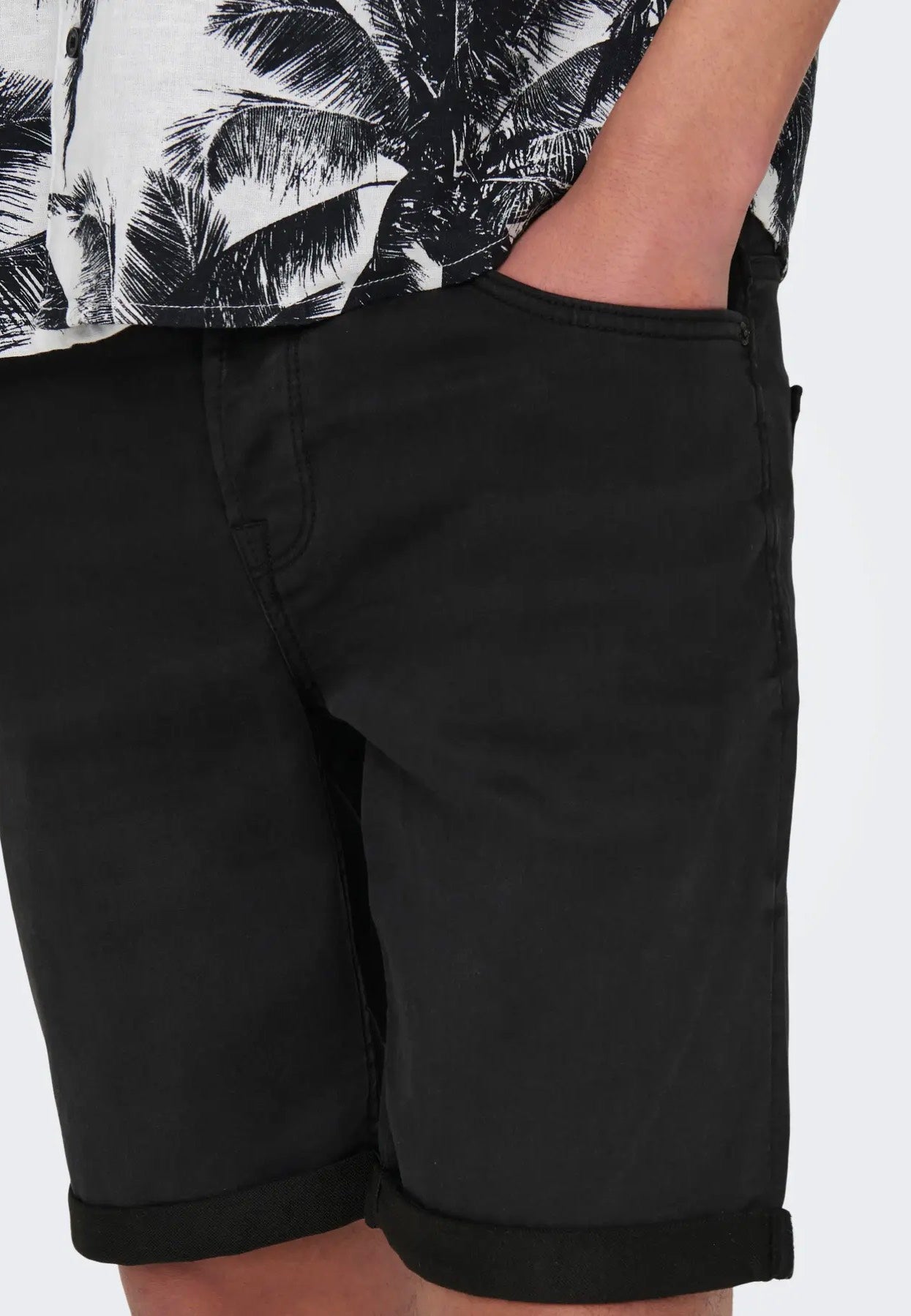 Only & Sons - Ply Life Reg Black - Shorts | Men-Image