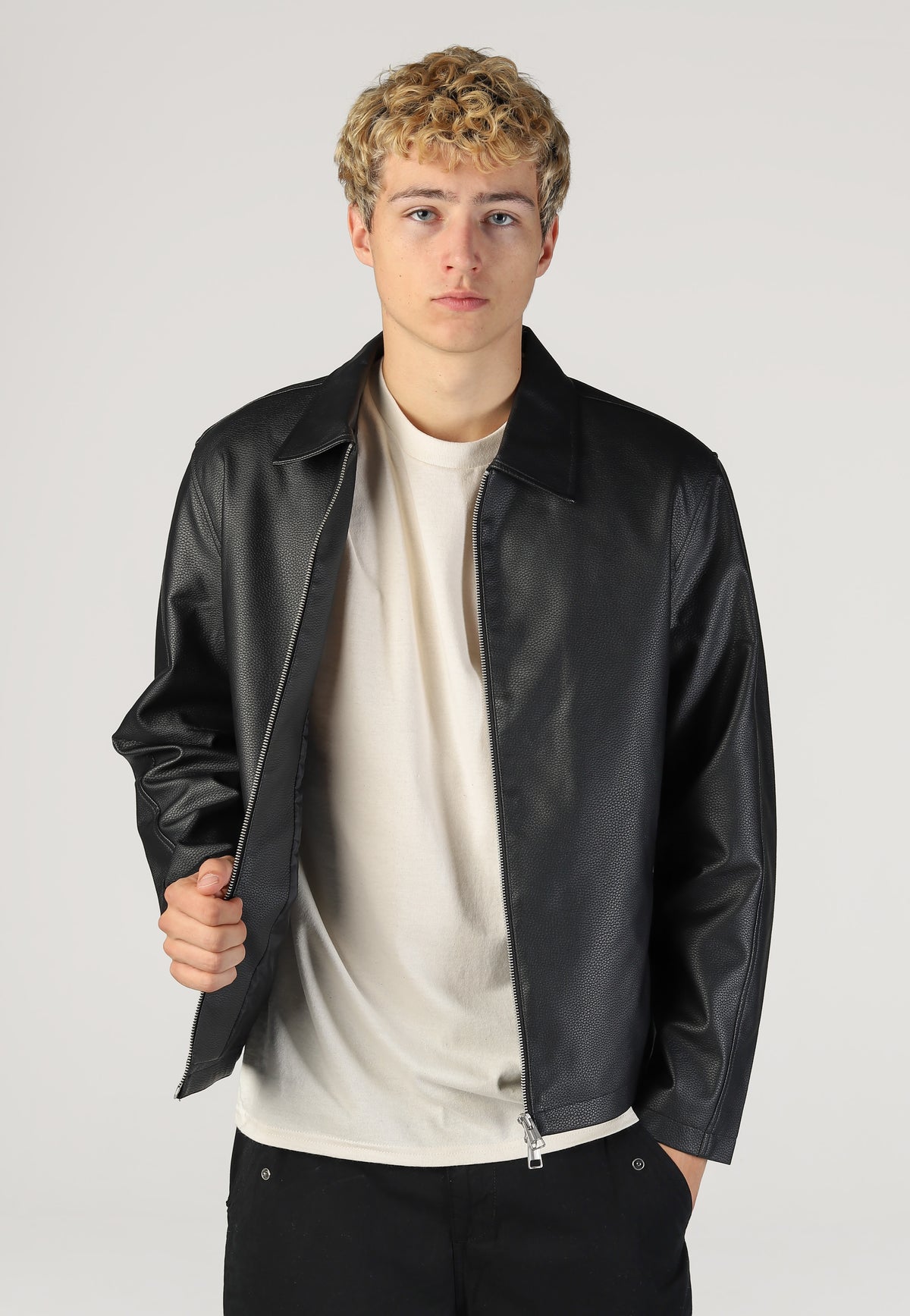 Only & Sons Rem PU Black Chaqueta de cuero