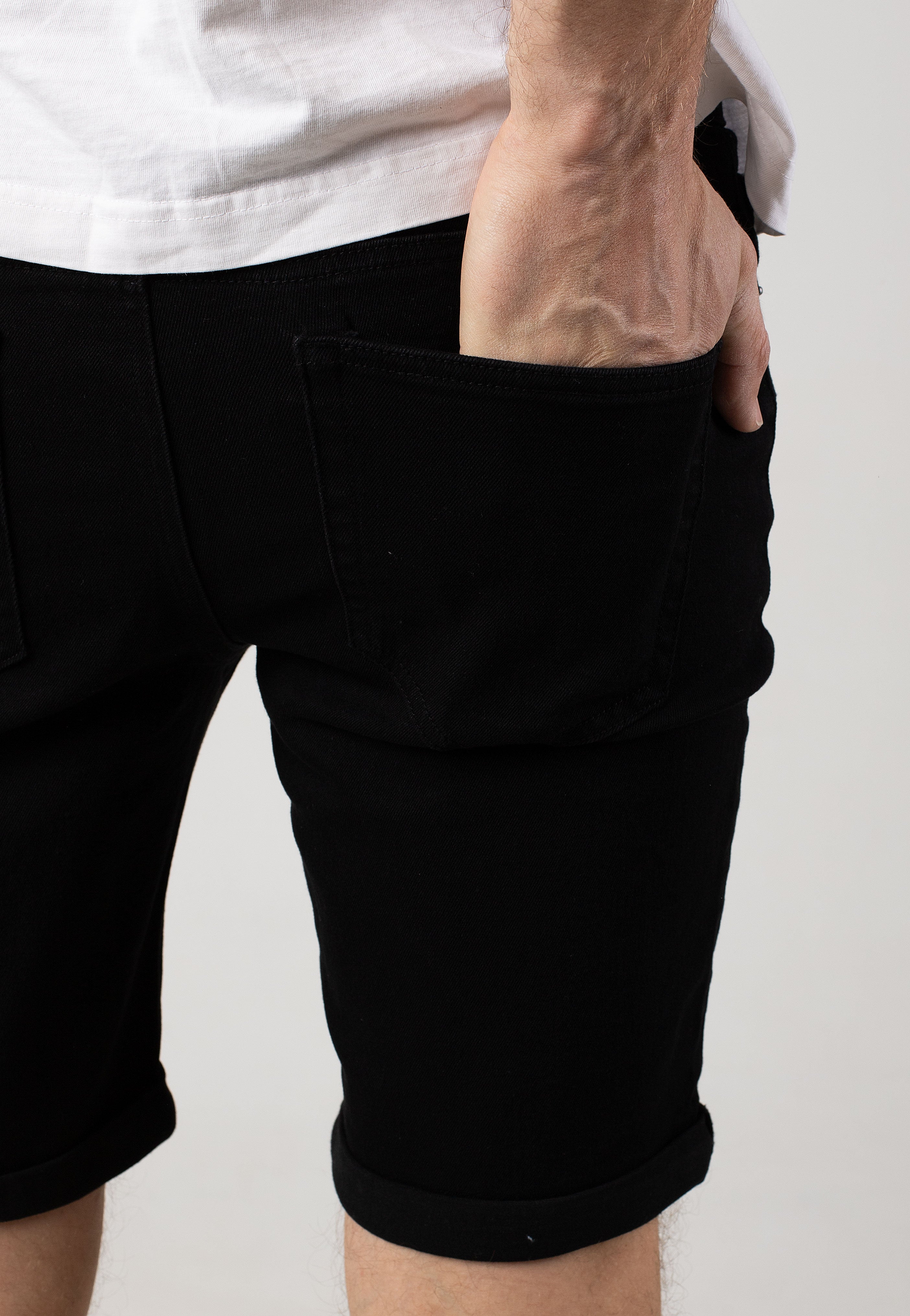 Only & Sons - Ply Black Denim - Shorts | Men-Image