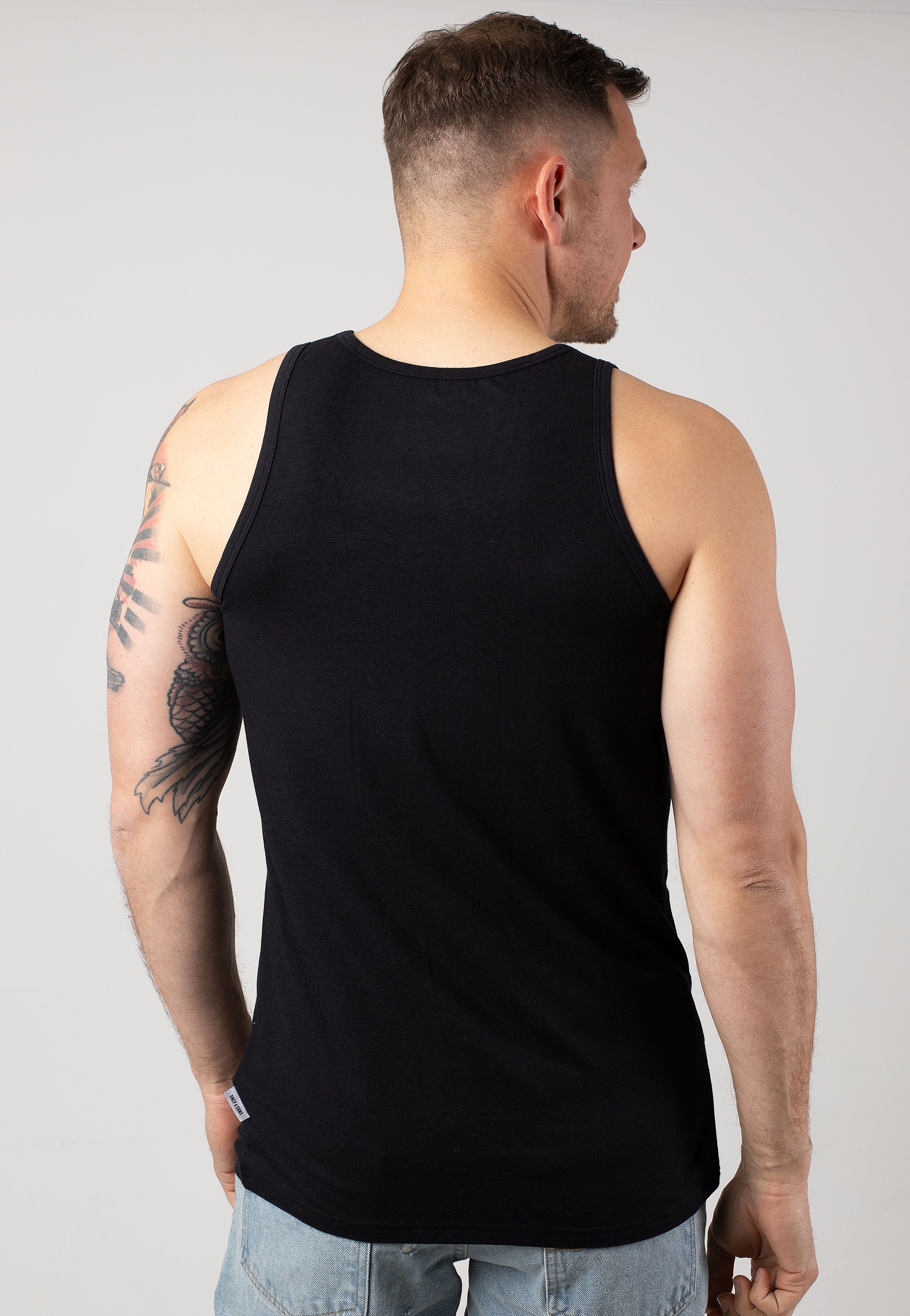 Only & Sons - Theo Reg Bamboo Pack Of 2 Black - Tank