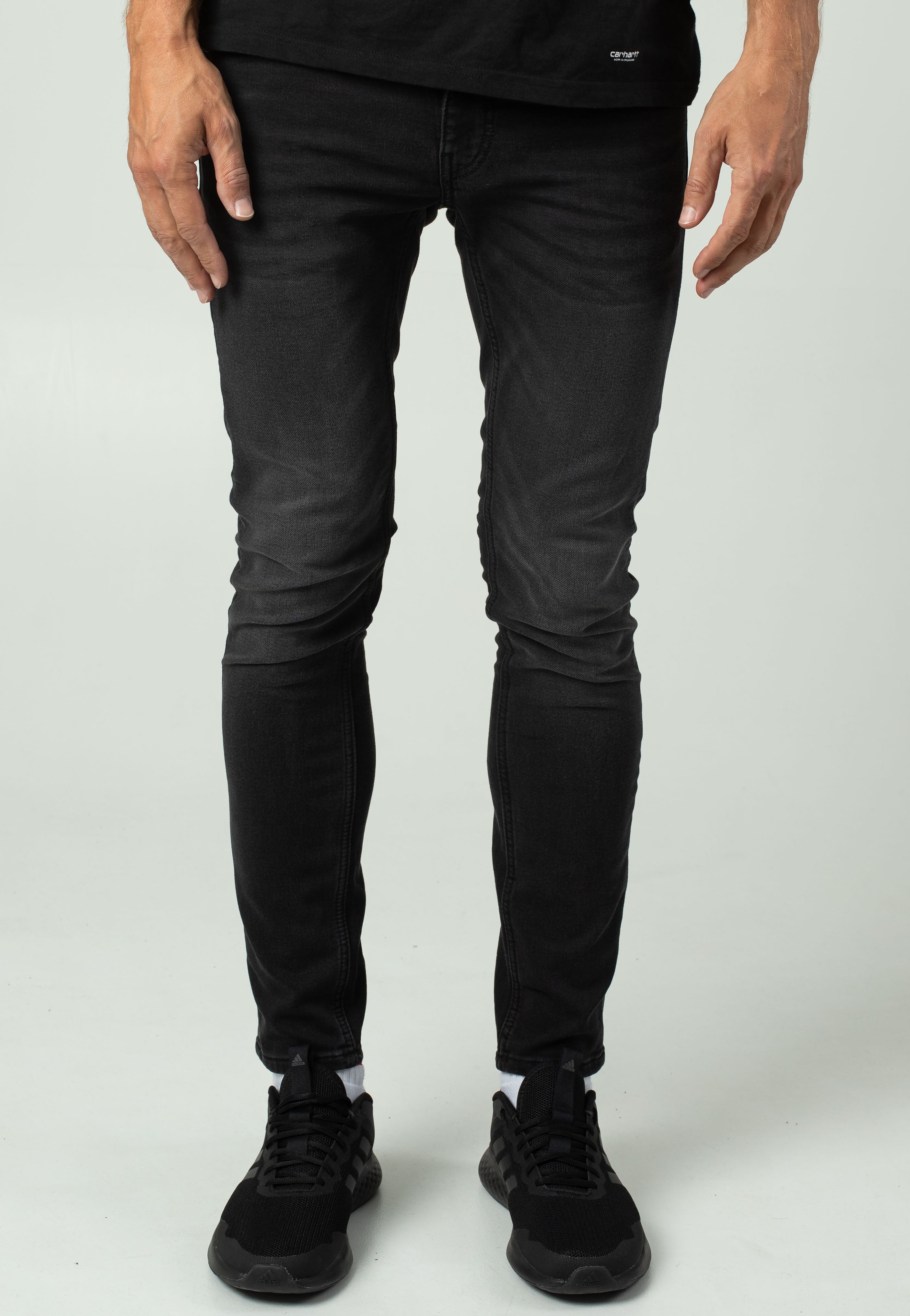 Only & Sons - Warp Skinny Jogg Washed Black - Jeans | Men-Image