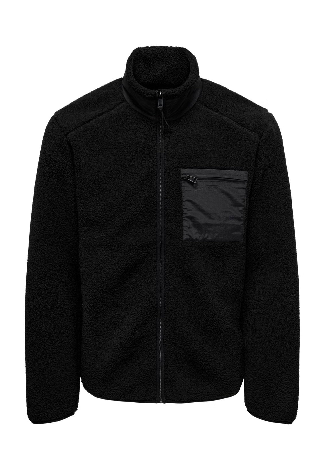 Only & Sons Dallas Life Sherpa Black Chaqueta