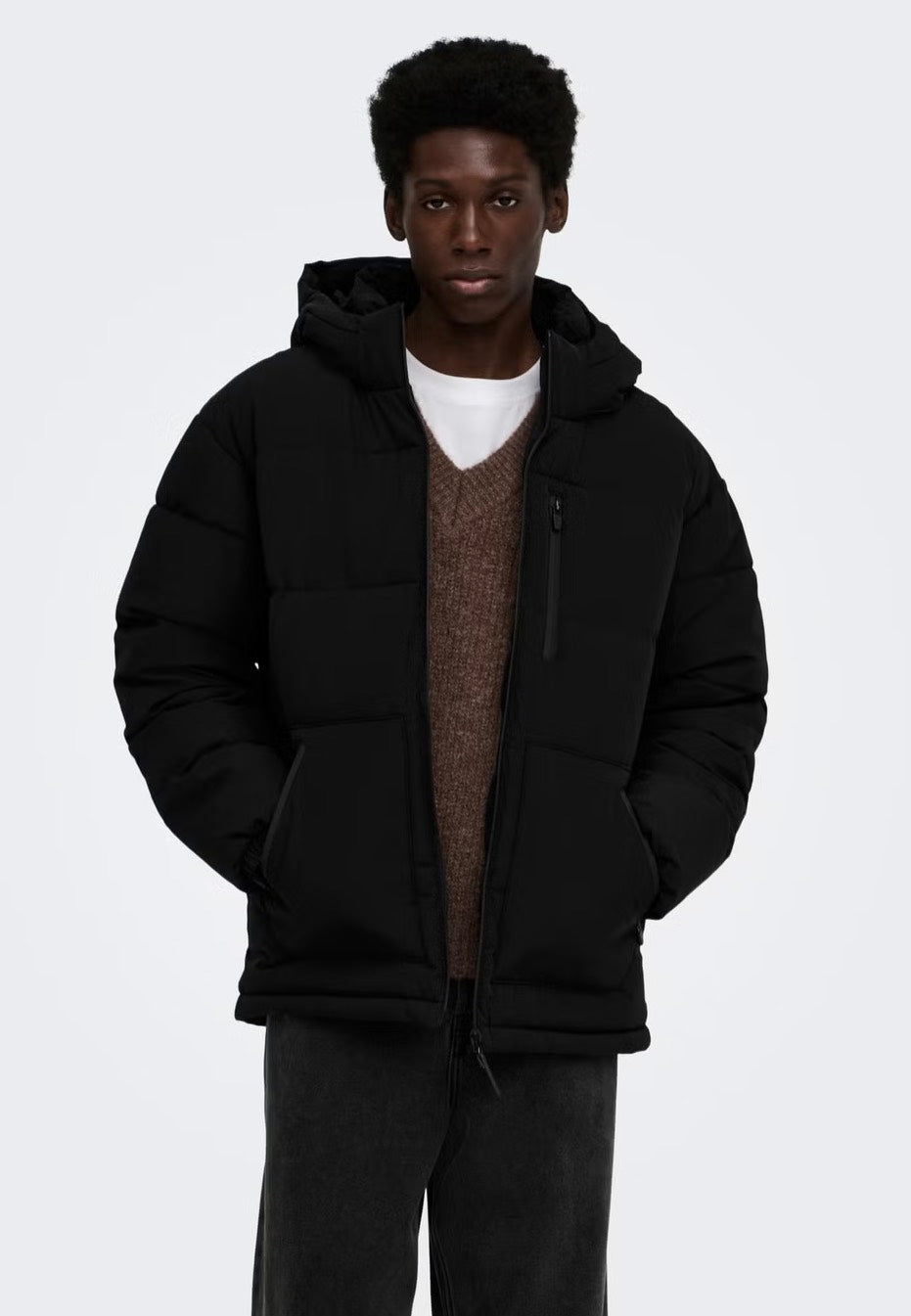 Only & Sons Romo Puffer Black Chaqueta