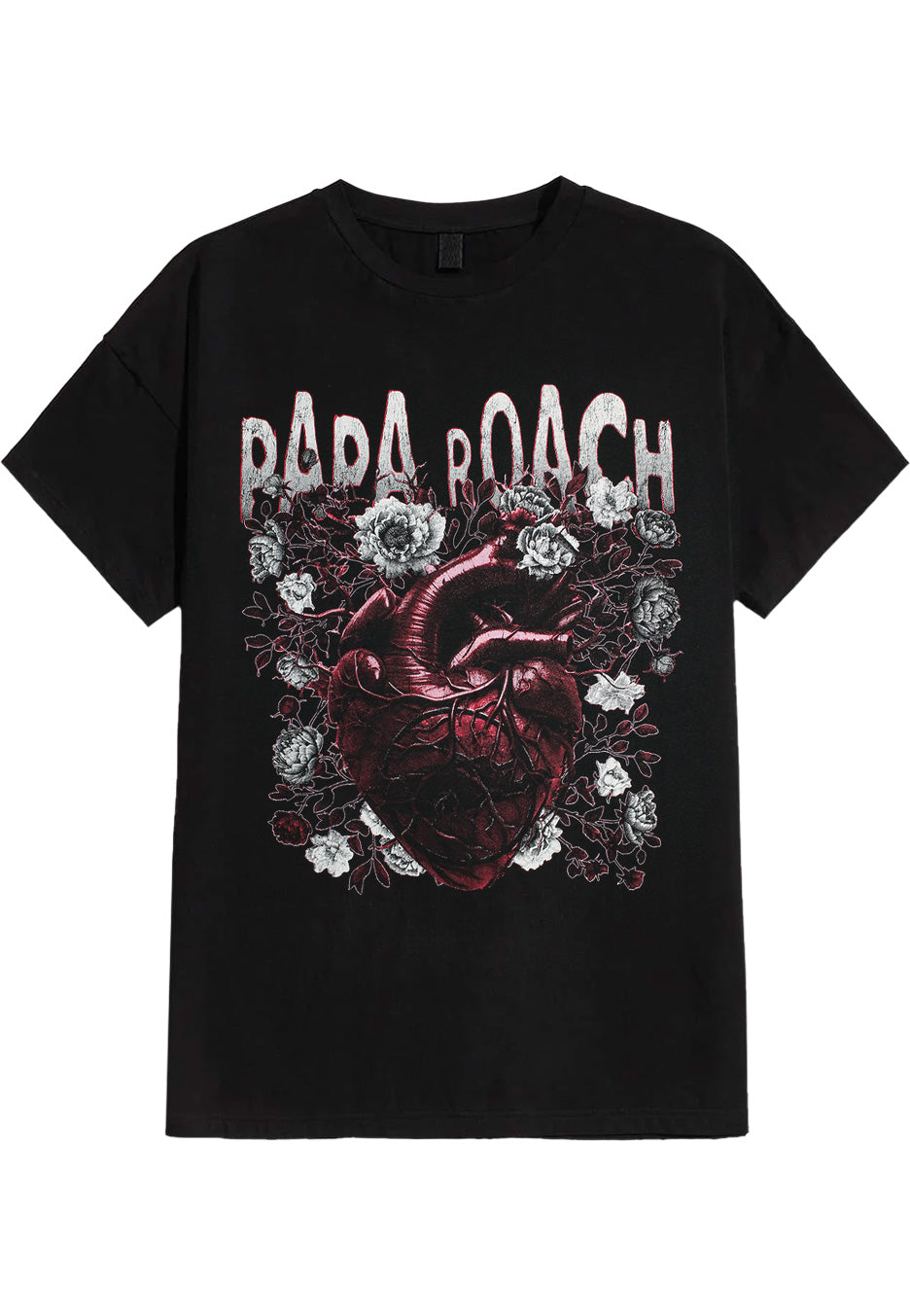 Papa Roach Heart Flowers Camiseta
