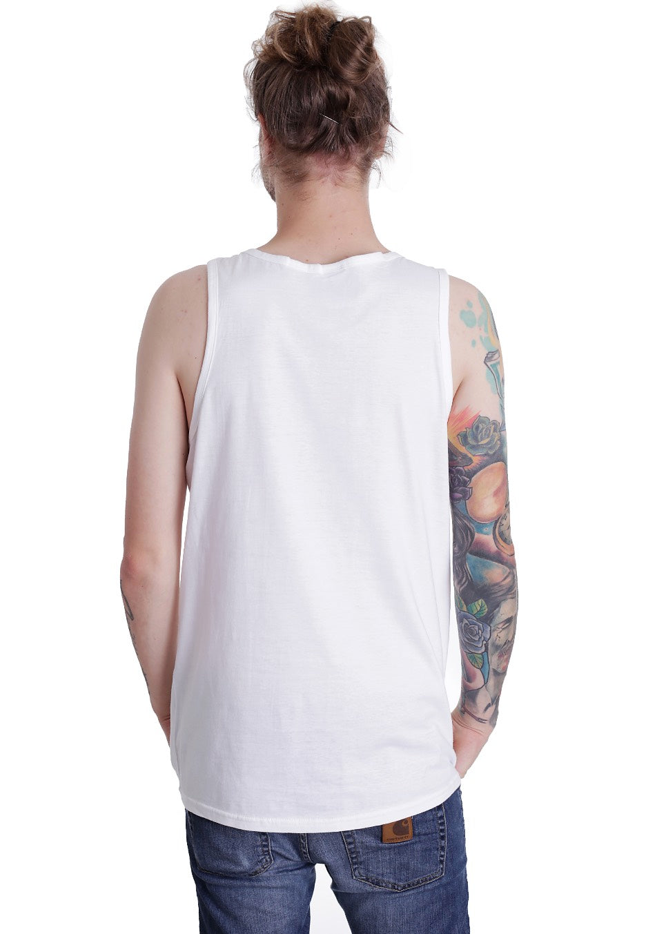 Parkway Drive - Navy Bottom Feeder White - Tank | Men-Image