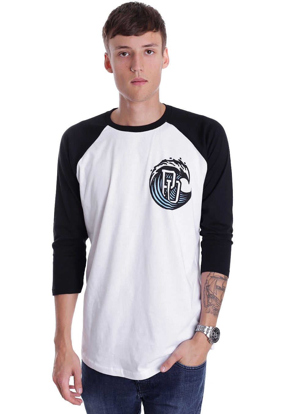 Parkway Drive - Vice Wave White/Black - Longsleeve | Men-Image