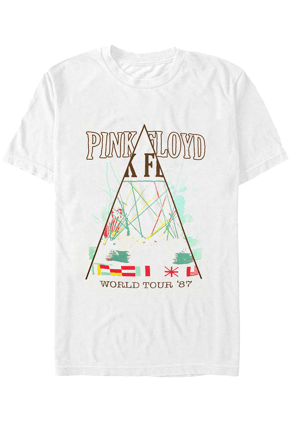 Pink Floyd - World Tour 87 White - T-Shirt