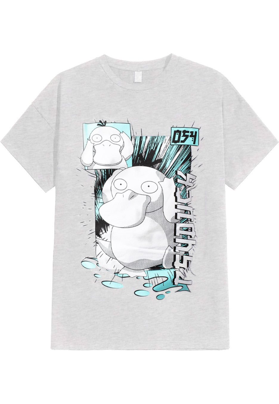 Pokémon - Psyduck Square Heather Grey - T-Shirt | Neutral-Image