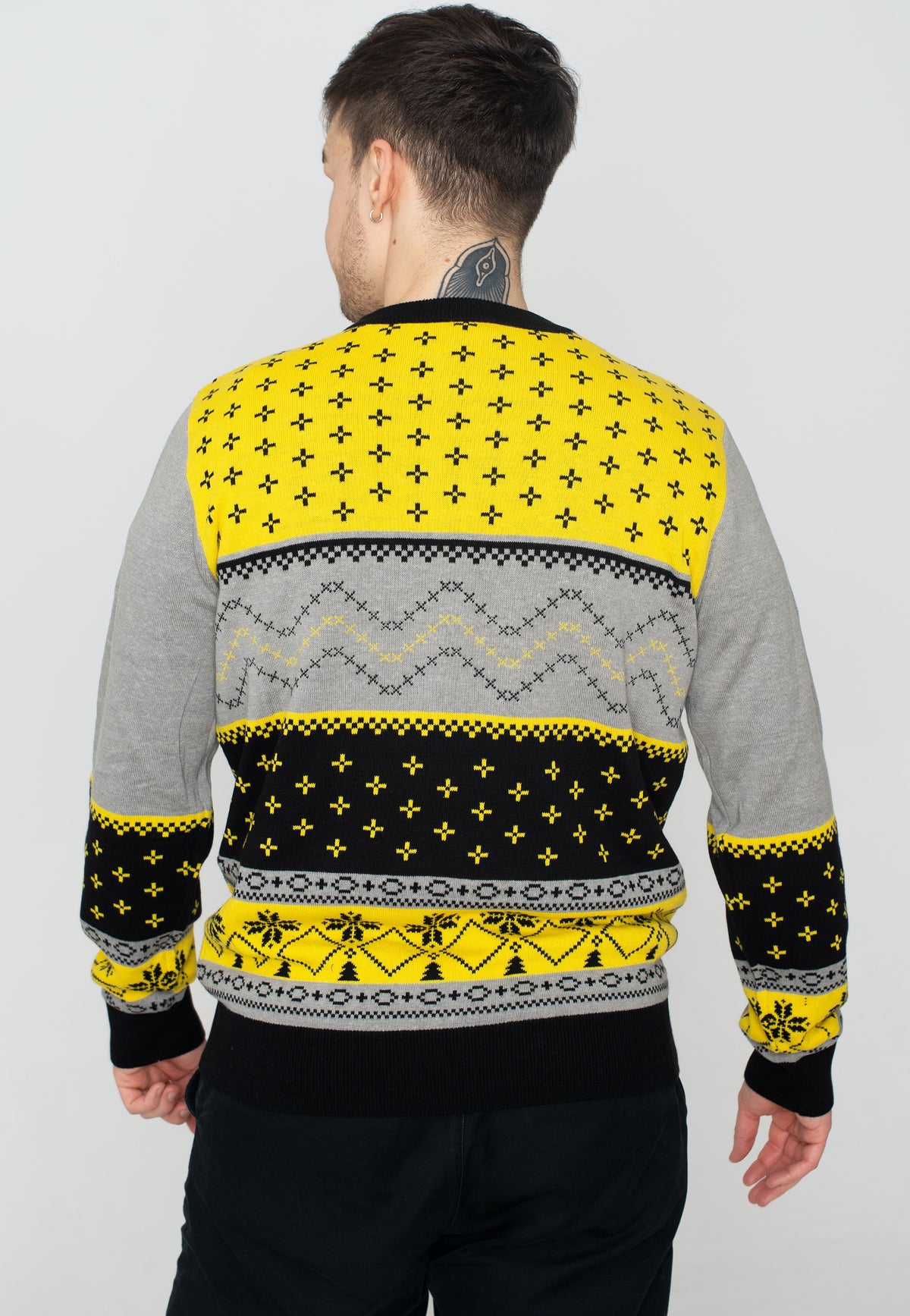 Pokémon Pikachu Xmas Knit Yellow Jersey de punto
