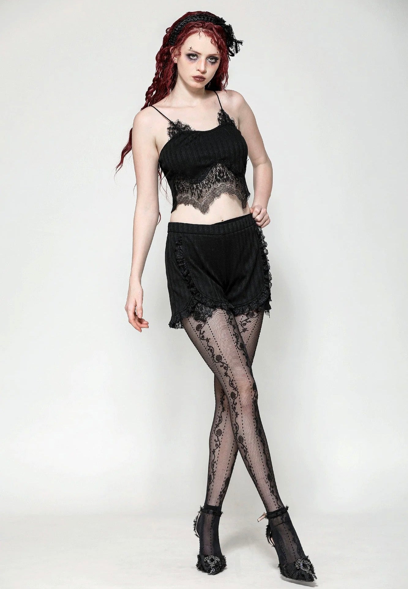 Dark In Love - Black Gothic Base - Shorts | Women-Image