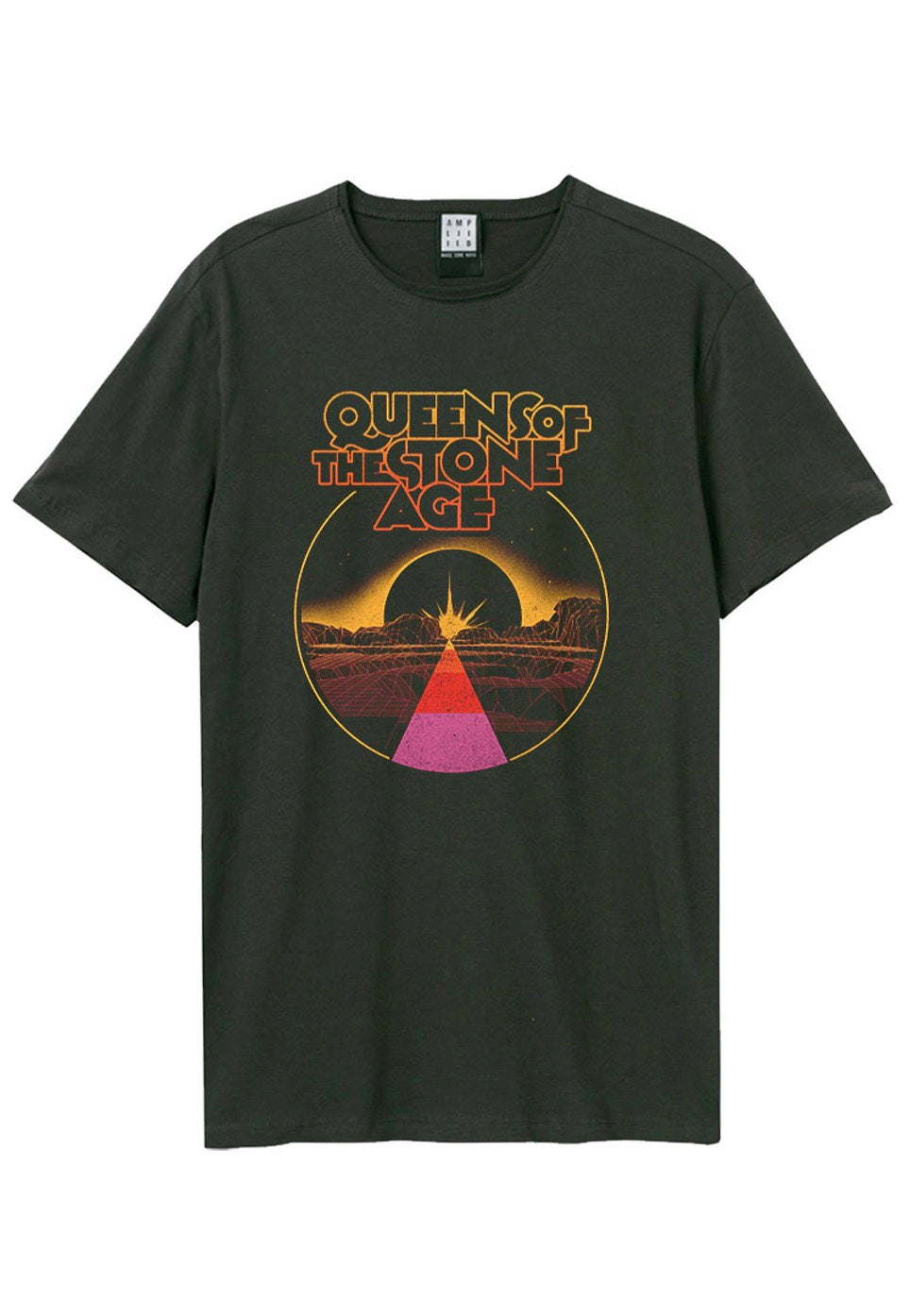 Queens Of The Stone Age Eye Of The Moon Charcoal T Shirt