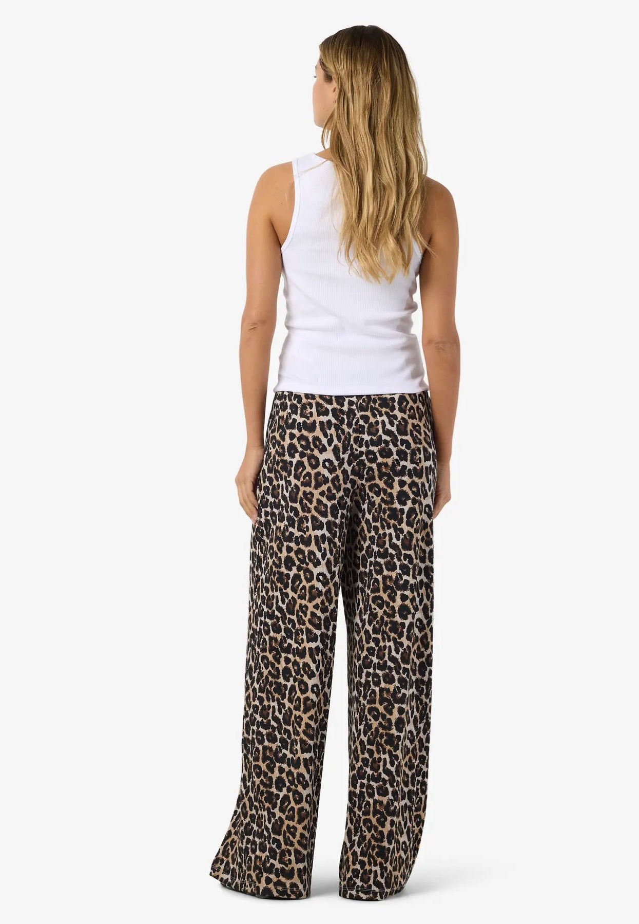 Noisy May - Pasa Wide Black Leo - Pants | Women-Image