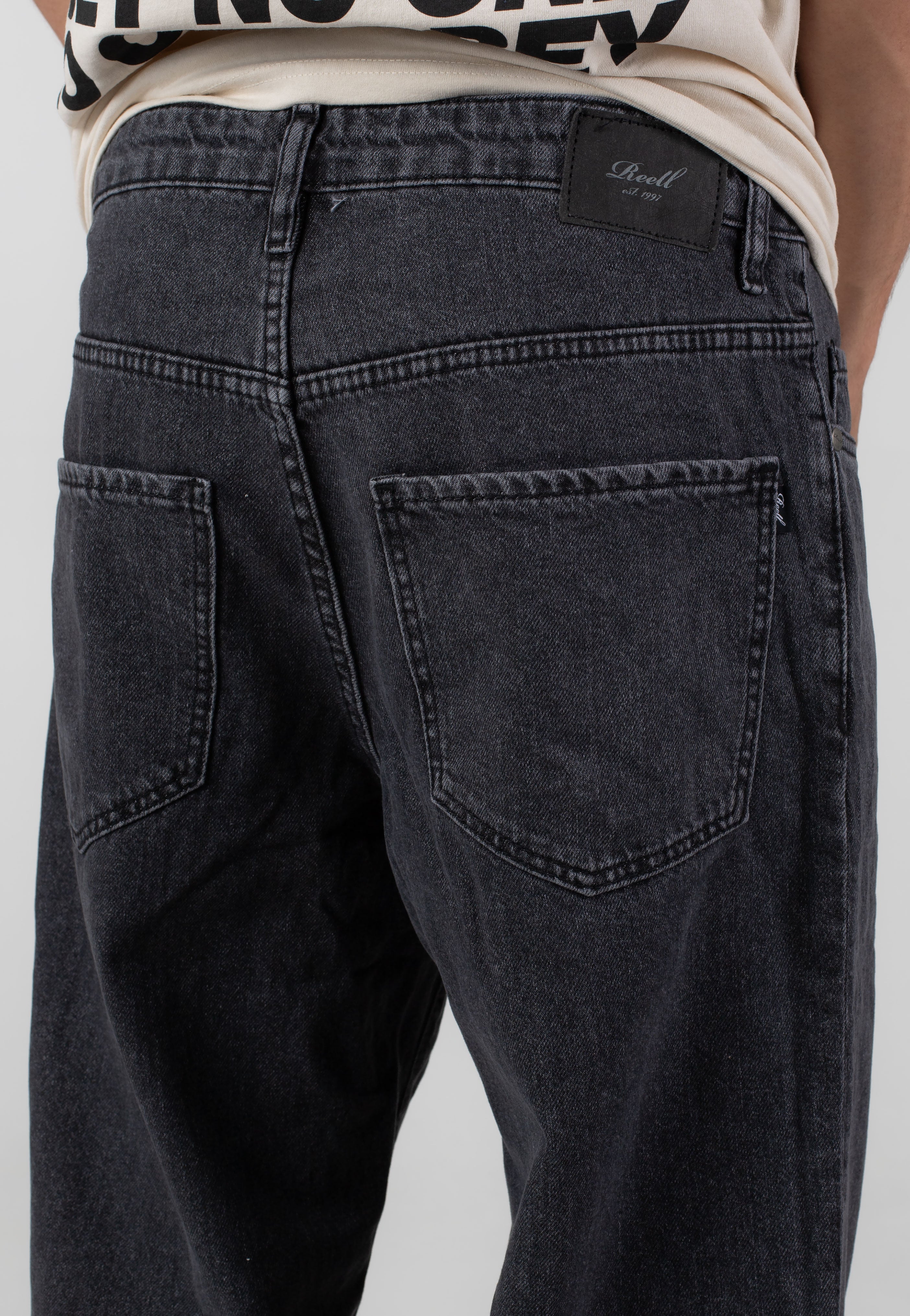 REELL - Solid Zero's Stone Black - Jeans | Men-Image