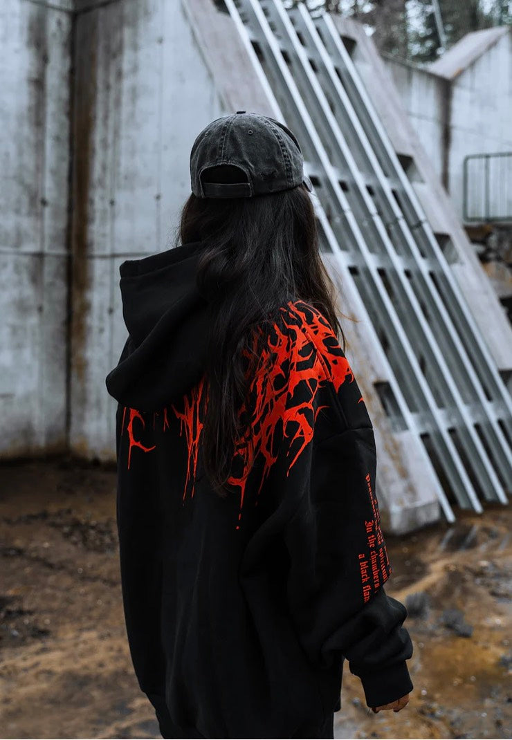 Stay Cold Apparel - Reign Of Blood Heavy Oversized Black - Hoodie | Neutral-Image