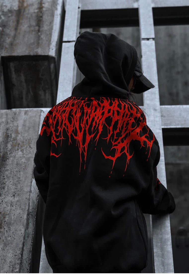Stay Cold Apparel - Reign Of Blood Heavy Oversized Black - Hoodie | Neutral-Image