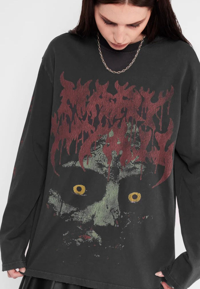 Mary Wyatt - Revenant Oversized Black - Longsleeve | Men-Image
