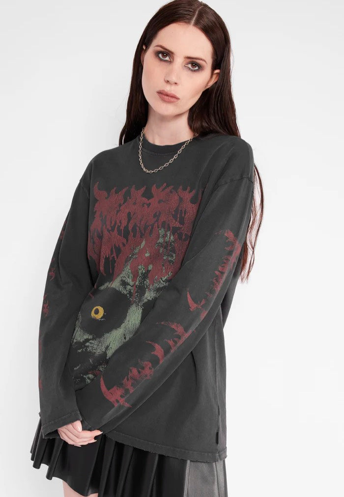 Mary Wyatt - Revenant Oversized Black - Longsleeve | Men-Image