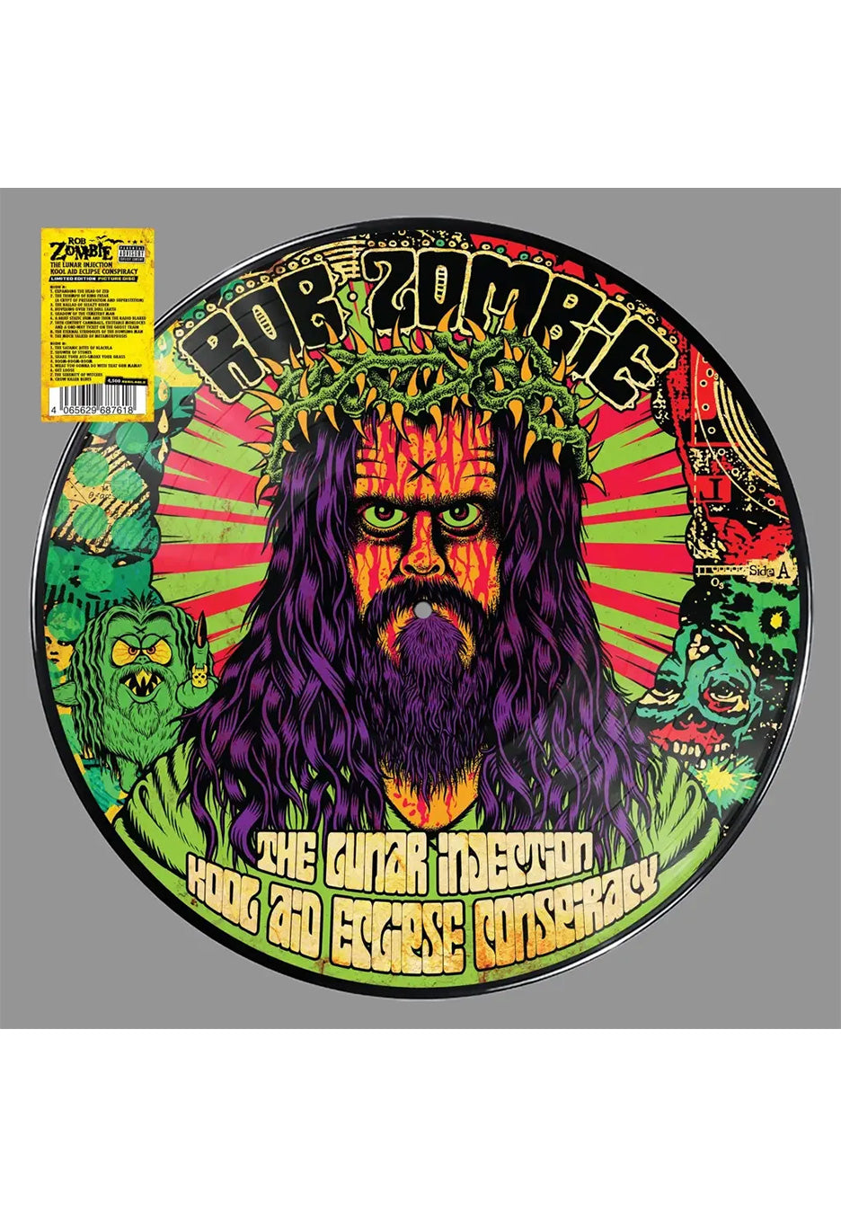 欧LP Rob Zombie Lunar Injection Kool Aid Eclipse Conspiracy (Blue I 58112SPLATTERCO Nuclear Blast 未開封 /00260 Rob Zombie - The Lunar Injection Kool Aid Eclipse Conspiracy - Picture