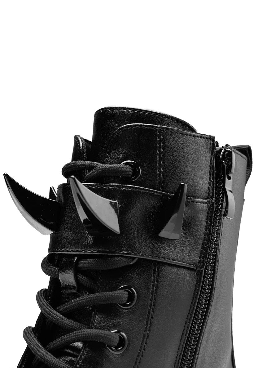 Koi Footwear - Santoku Trident Spike Platform Black - Girl Shoes | Women-Image