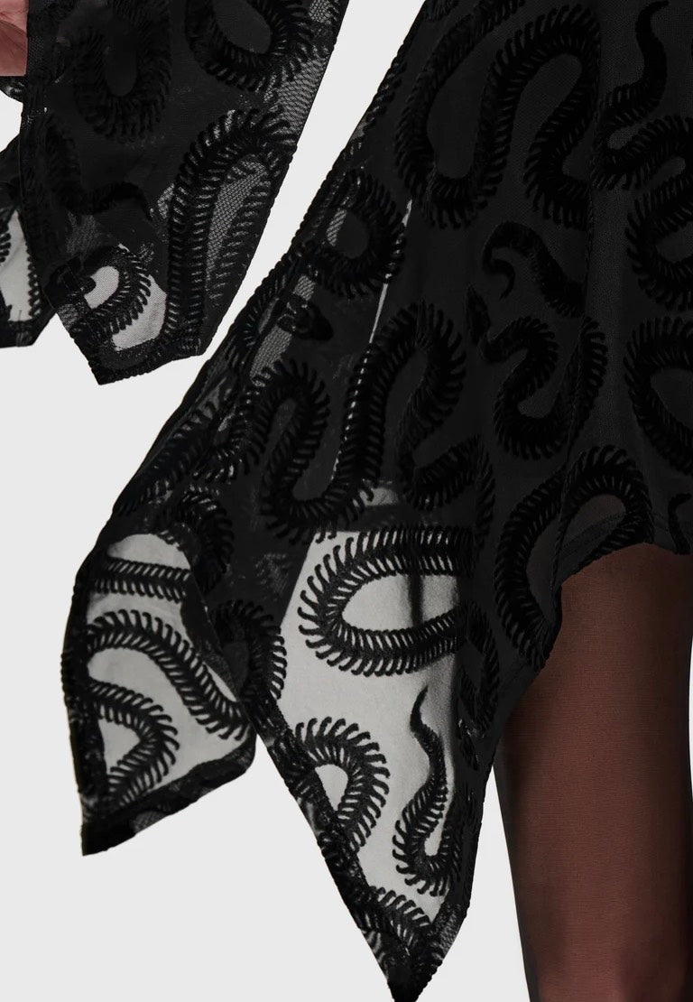Killstar Serpentes Mini Black Vestido