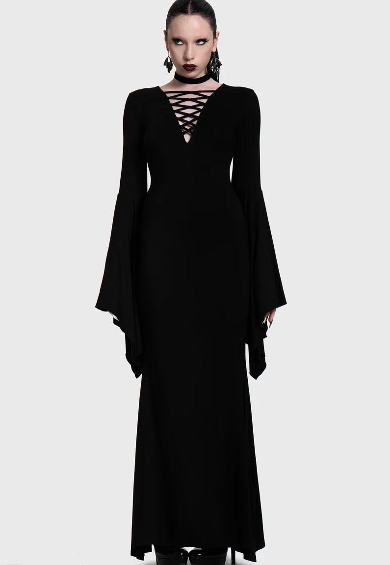 Killstar Seraphelle Maxi Black Vestido