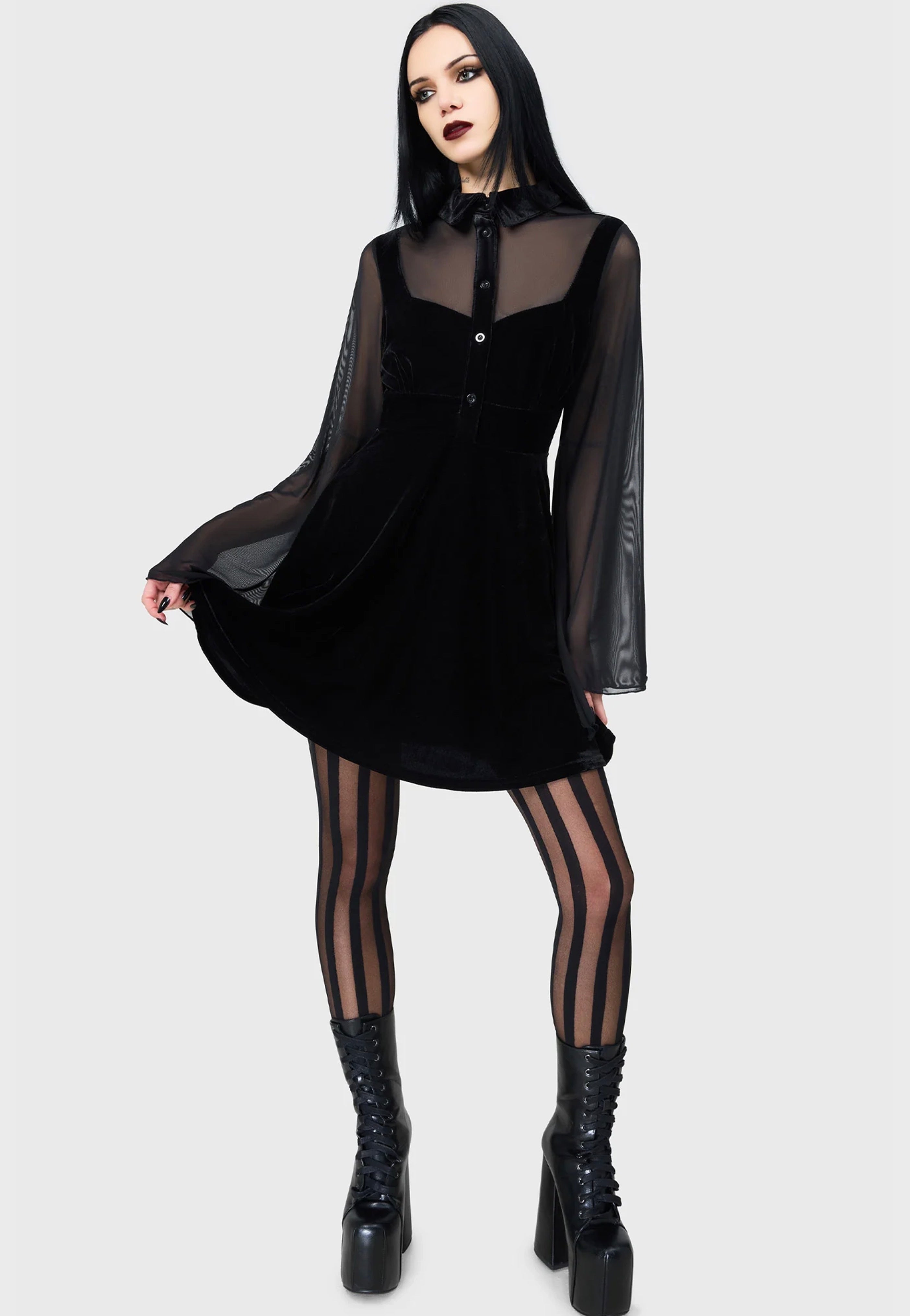 Killstar - Shadowcaster Black - Dress | Women-Image