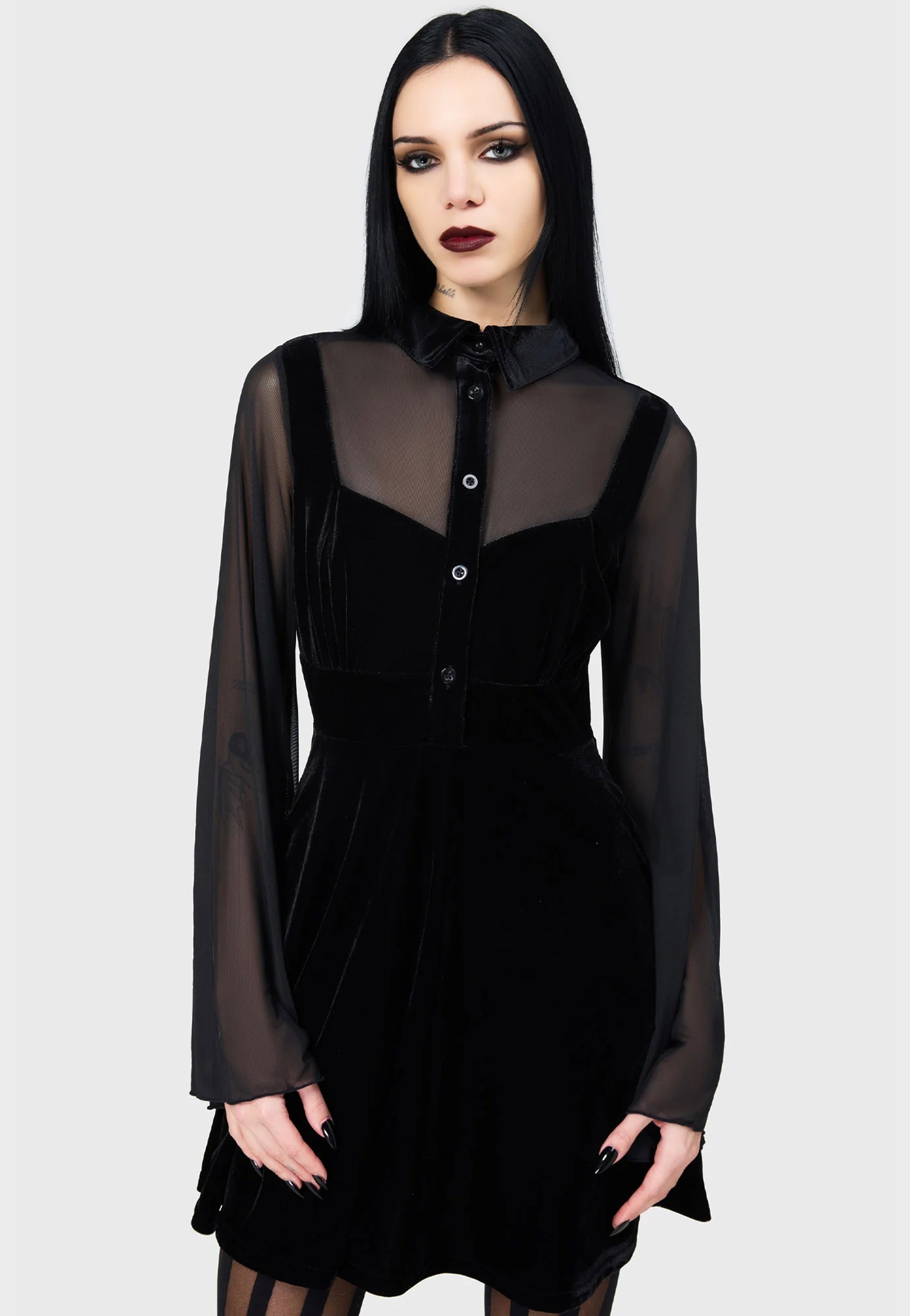 Killstar - Shadowcaster Black - Dress | Women-Image