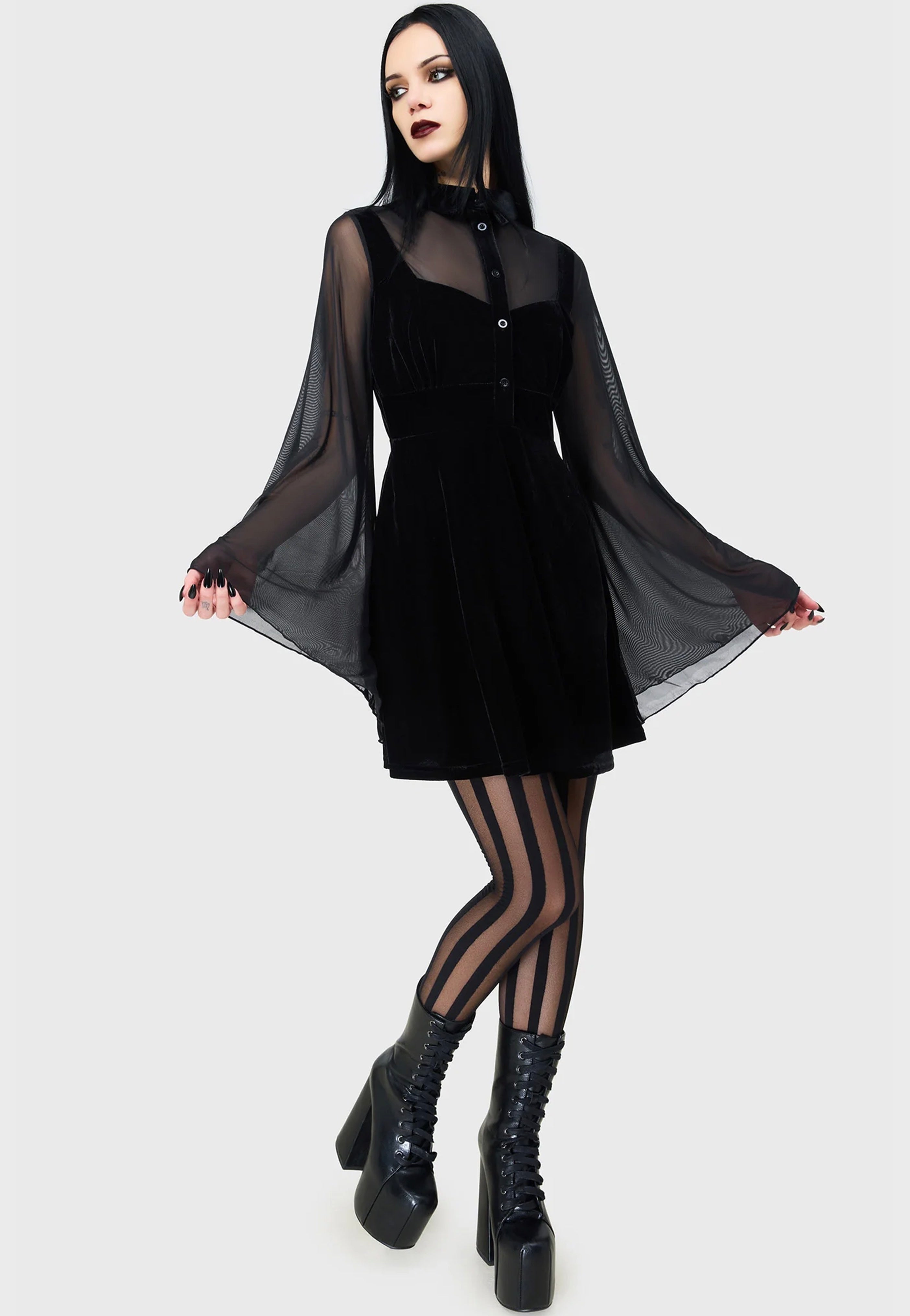 Killstar - Shadowcaster Black - Dress | Women-Image