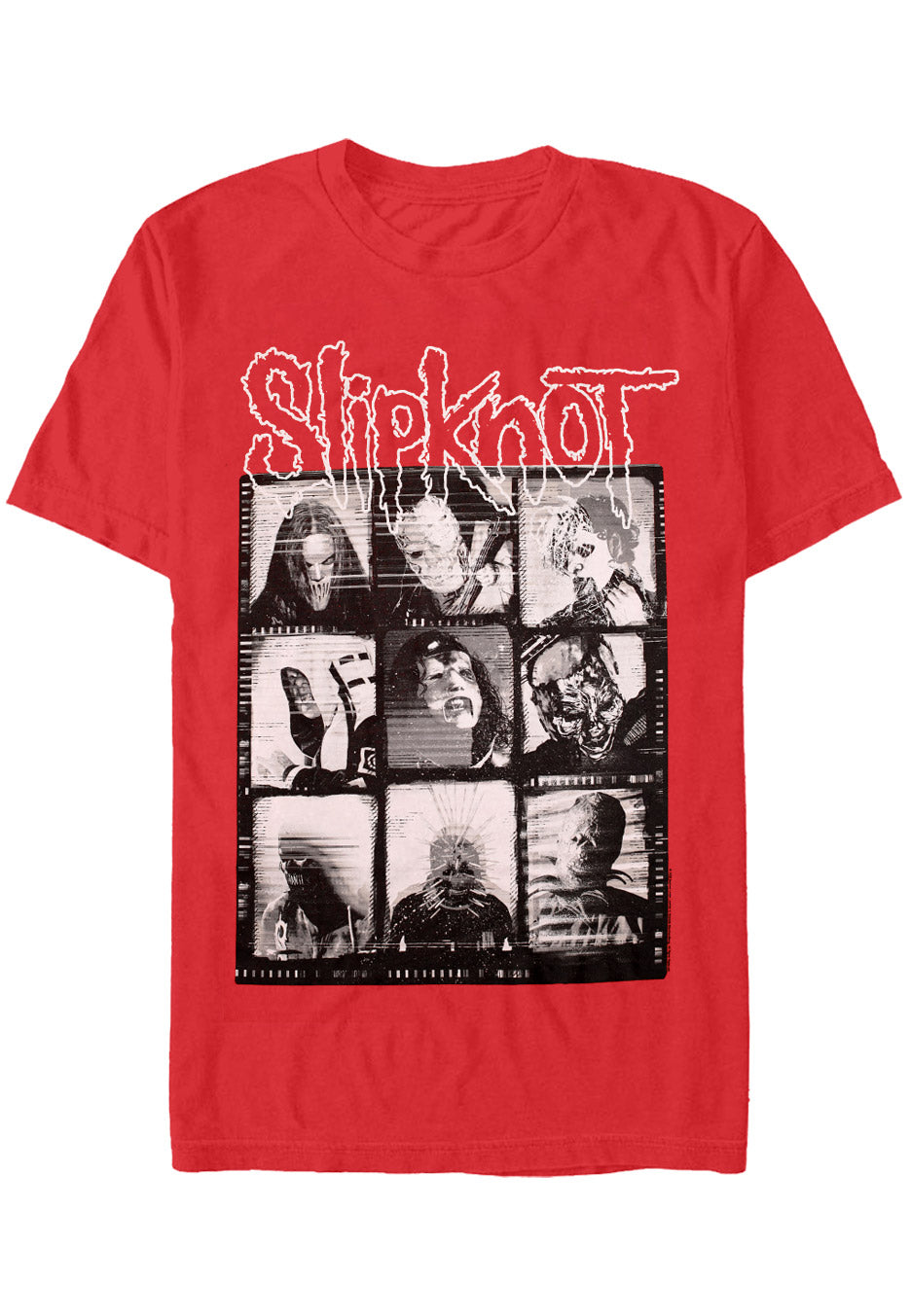Slipknot - Grid Photo Red - T-Shirt