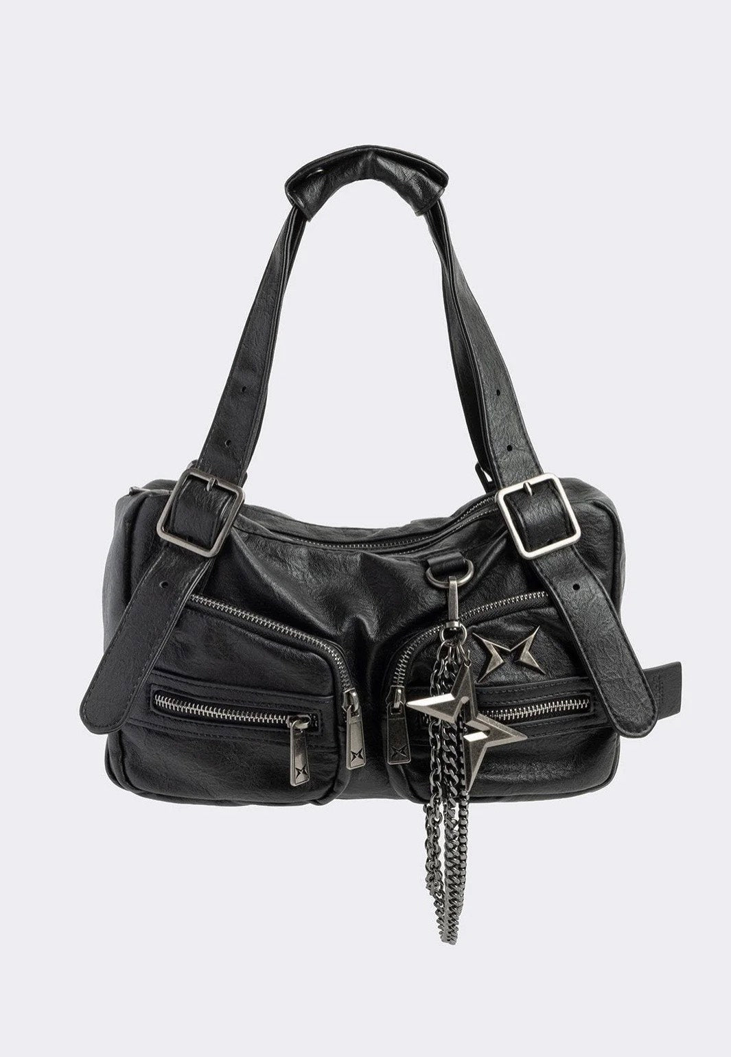 Minga London - Soot Vegan Shoulder Black - Bag | Women-Image
