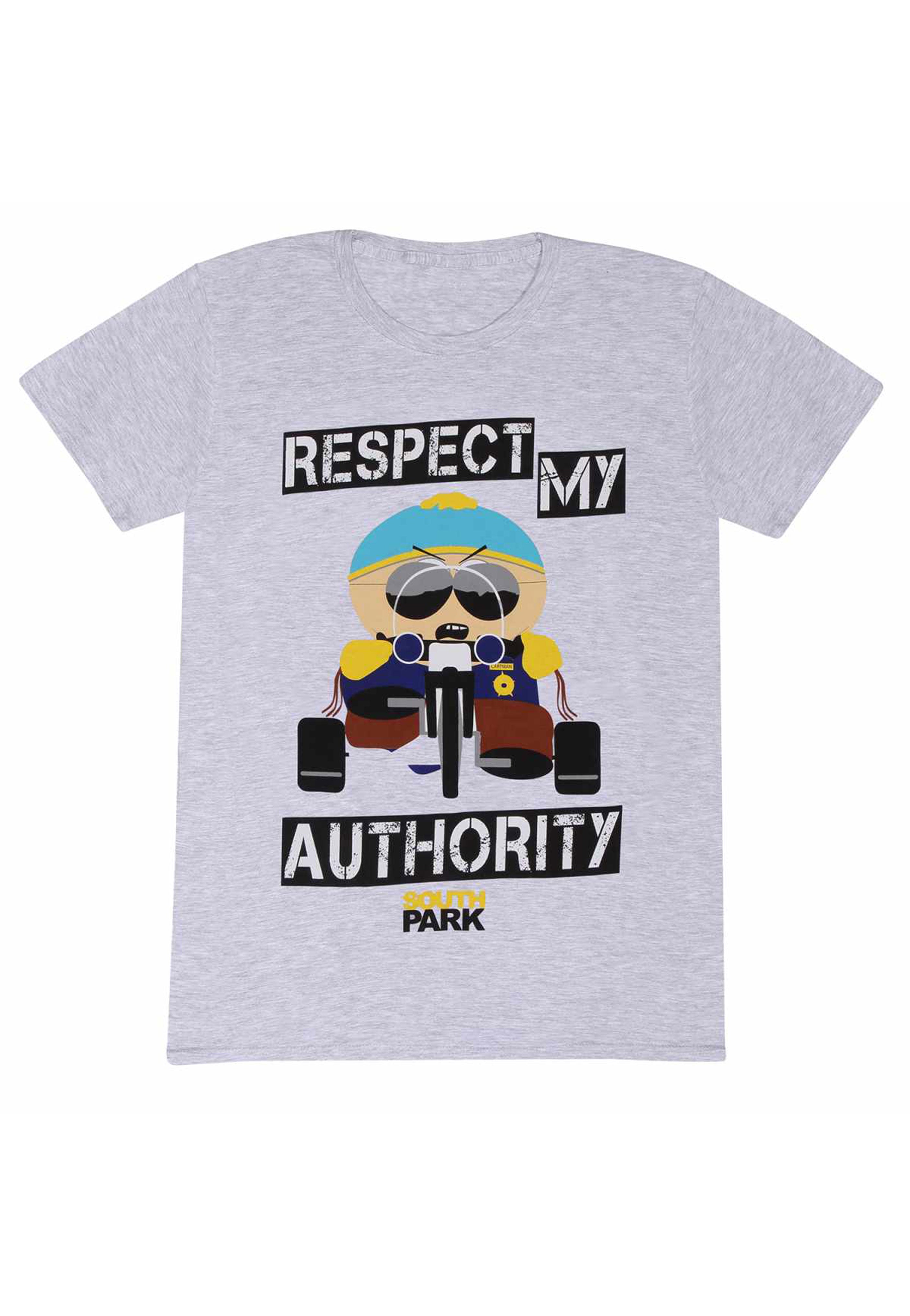 South Park - Respect My Authority Heather Grey - T-Shirt | Nuclear 