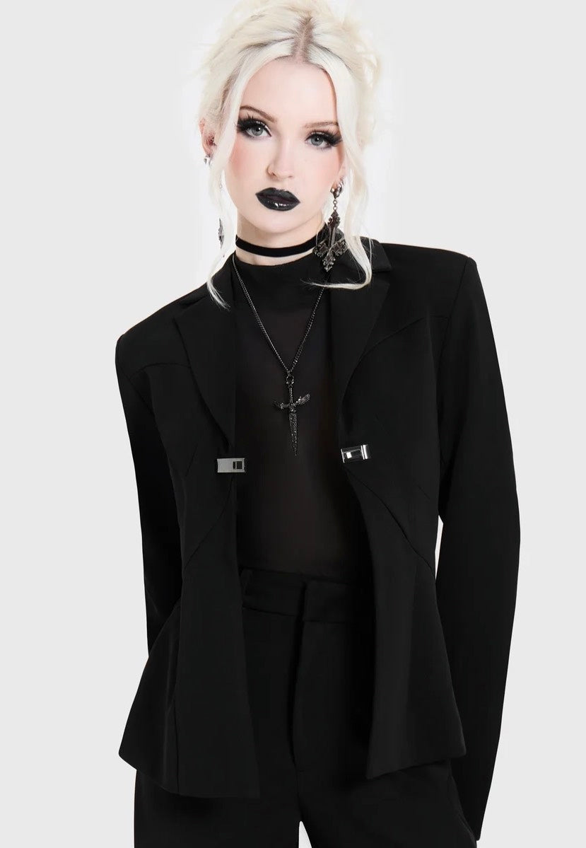 Killstar Spiderella Black Blazer