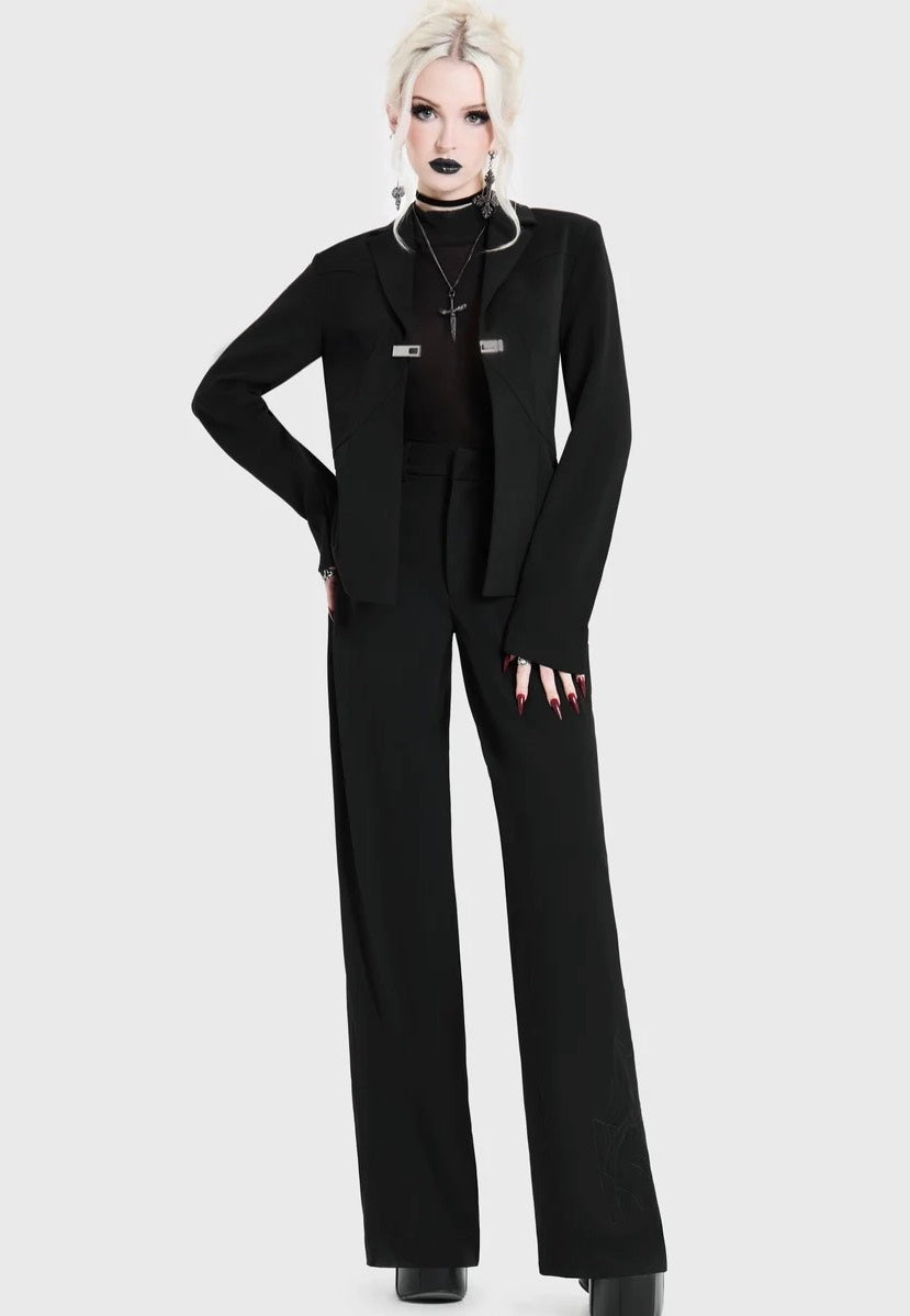 Killstar Spiderella Black Pantalones