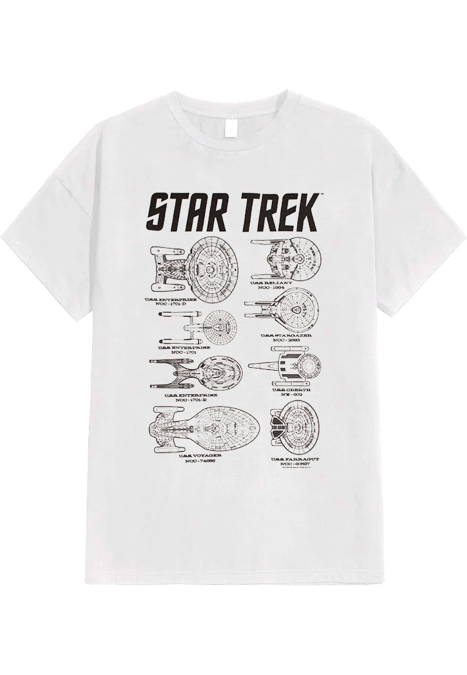 Star Trek - Ships Of Trek White - T-Shirt | Neutral-Image