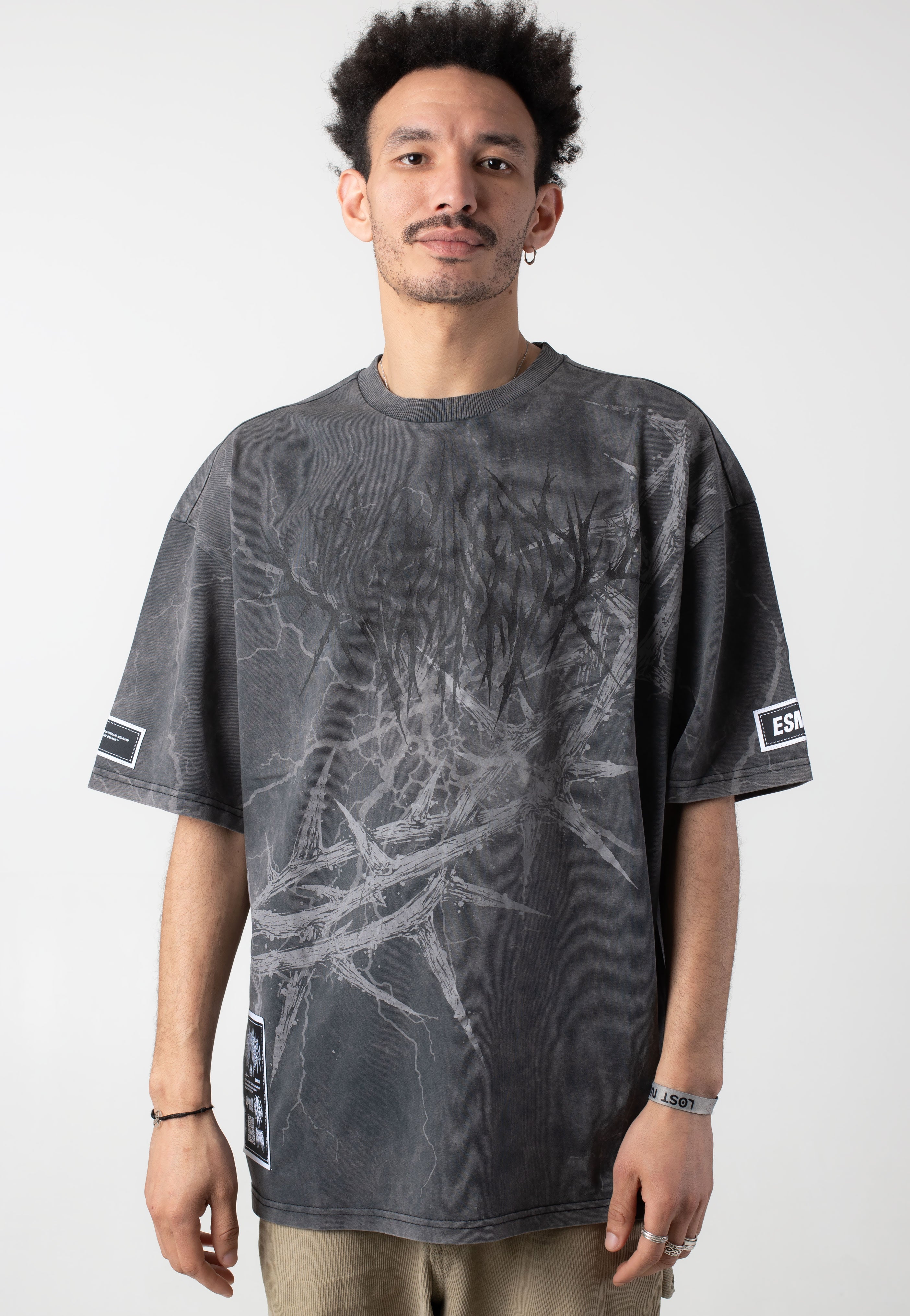 Stay Cold Apparel - Blackthorn Oversized Acid Washed Black - T-Shirt | Neutral-Image