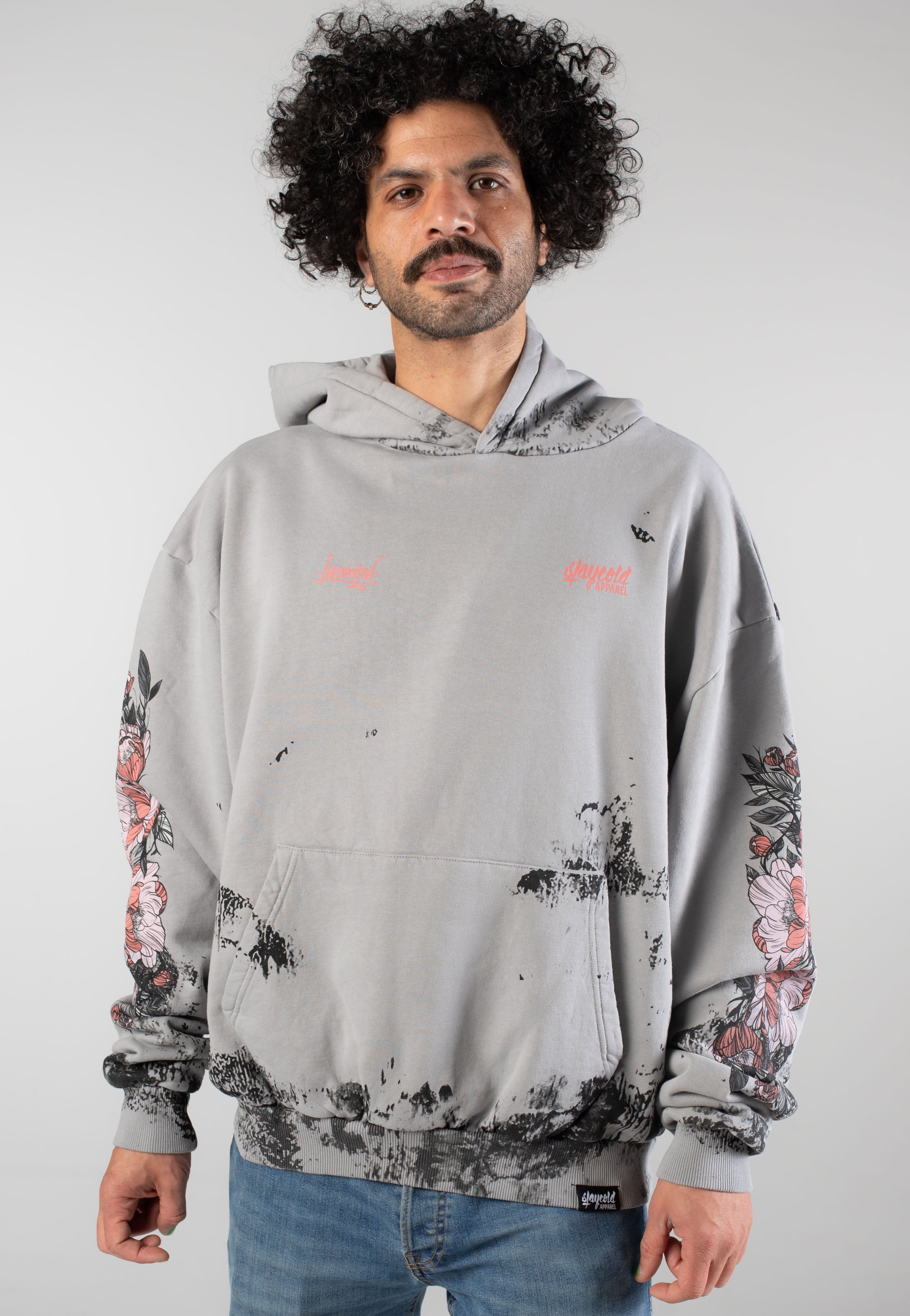 Stay Cold Apparel - Dead Bloom Acid Oversized - Hoodie | Neutral-Image