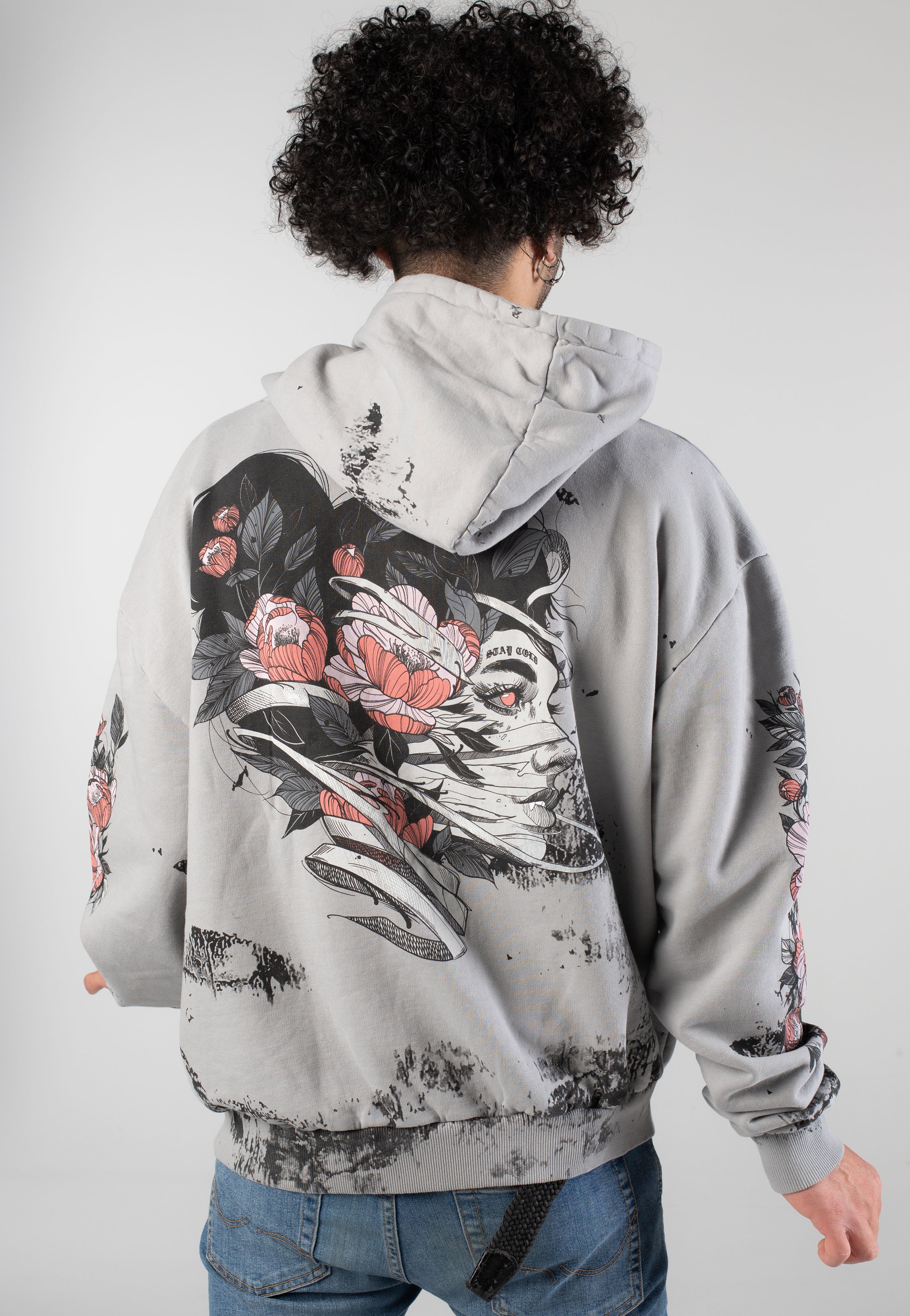 Stay Cold Apparel - Dead Bloom Acid Oversized - Hoodie | Neutral-Image