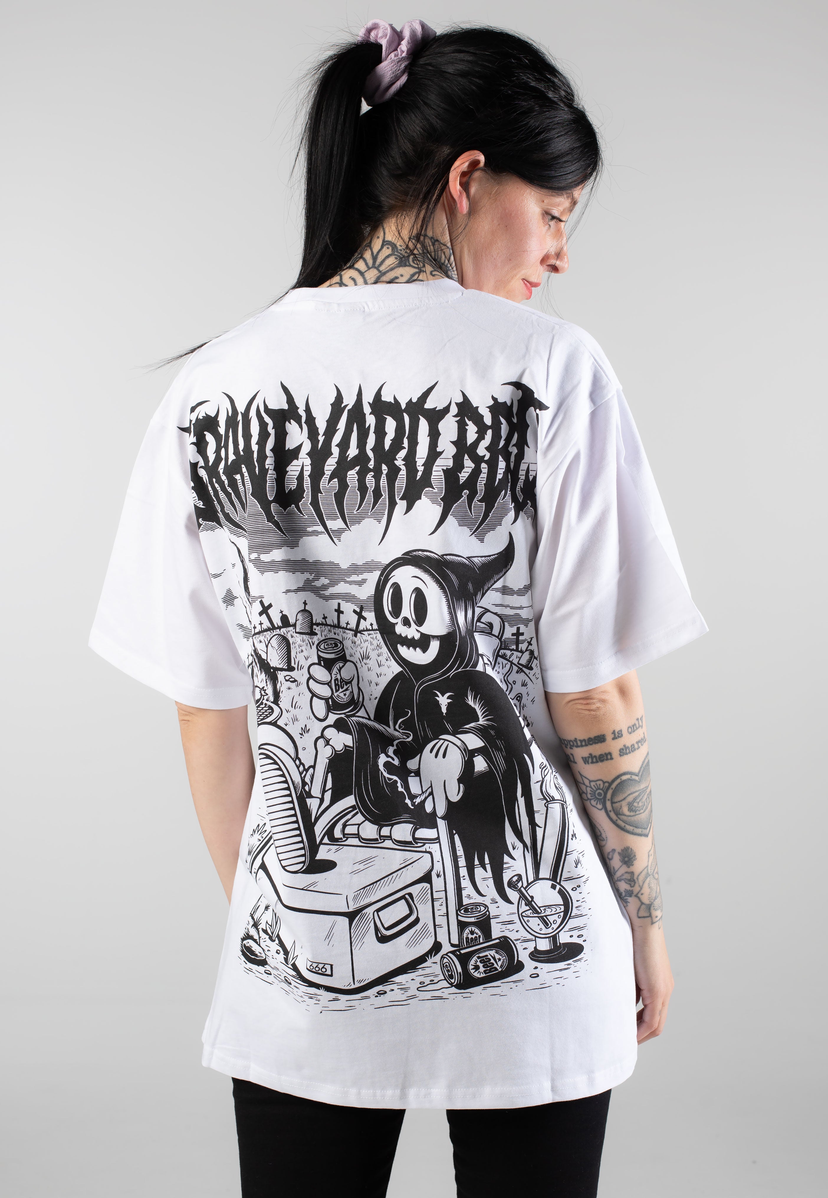 Stay Cold Apparel - Graveyard BBQ White - T-Shirt | Neutral-Image