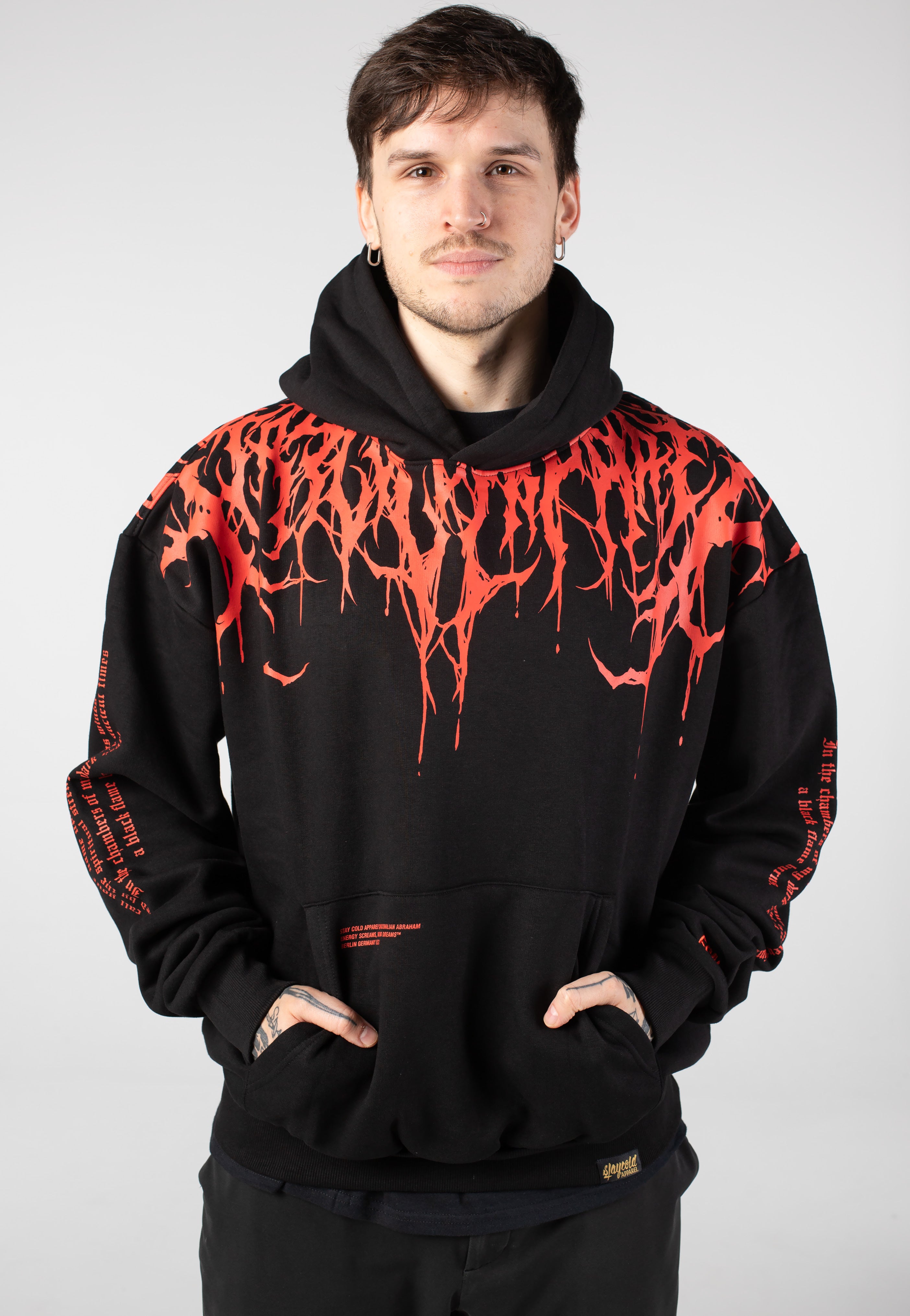 Stay Cold Apparel - Reign Of Blood Heavy Oversized Black - Hoodie | Neutral-Image