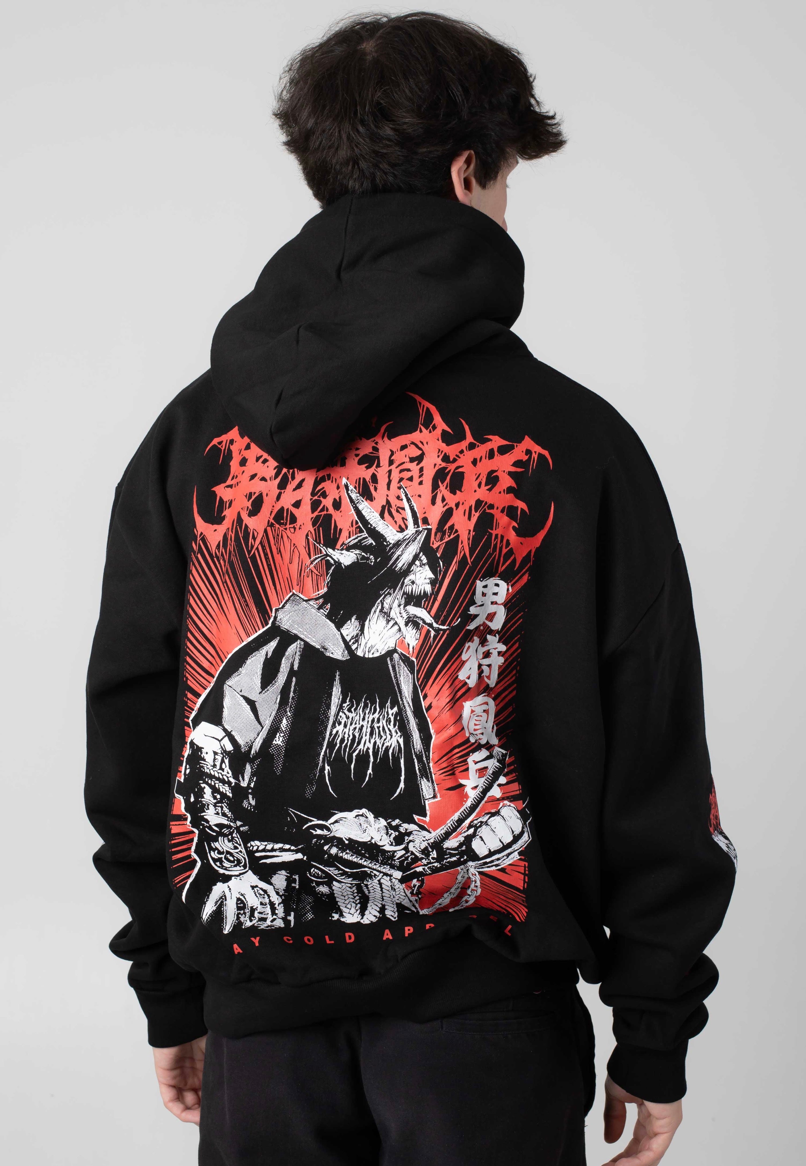 Stay Cold Apparel - Samurai Demon Oversized - Hoodie | Men-Image