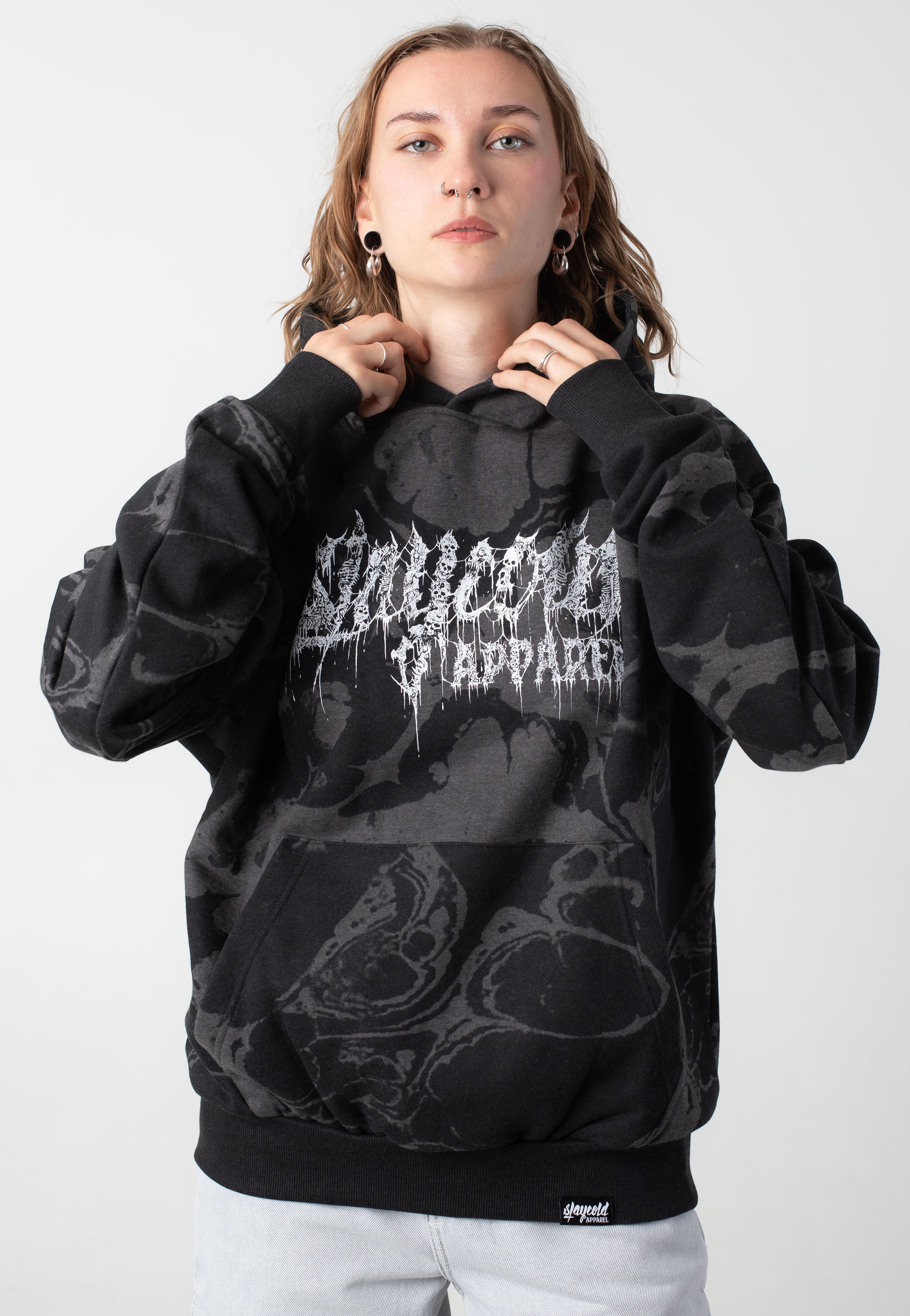Stay Cold Apparel - Strangled Oversized Black - Hoodie | Neutral-Image