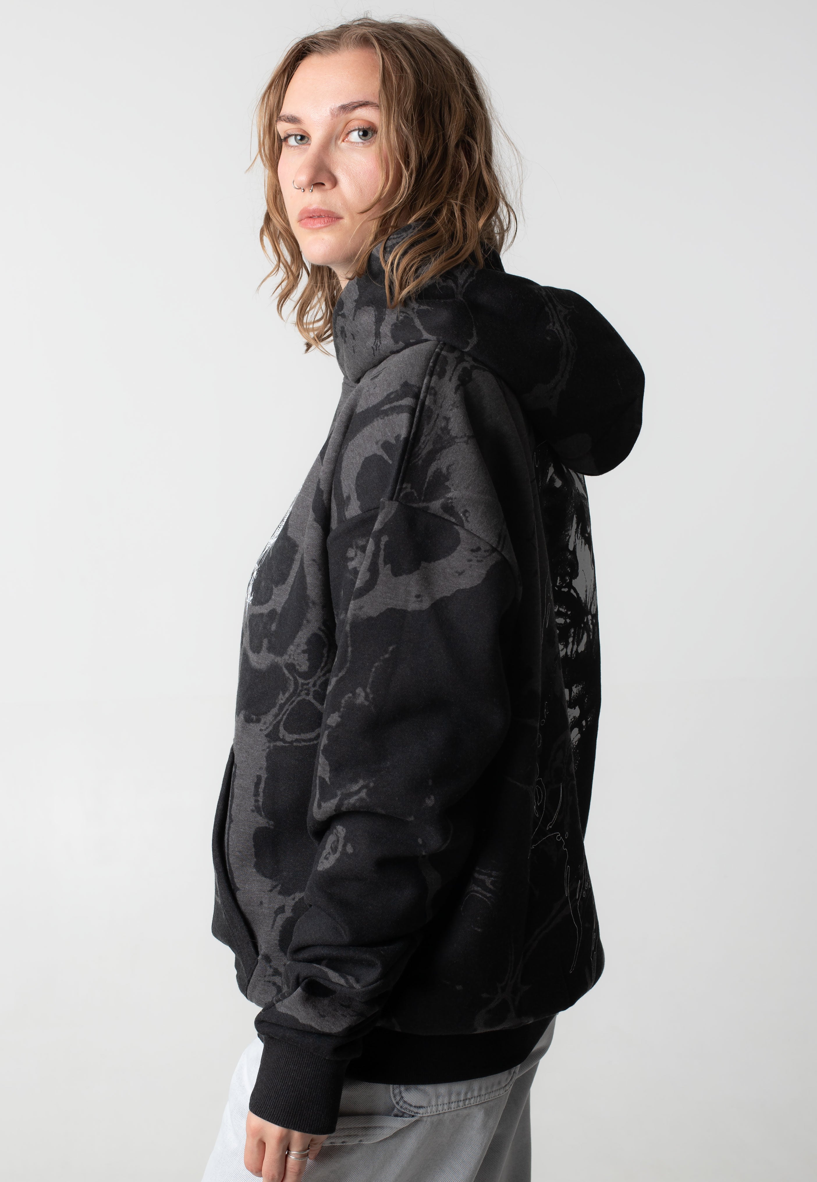 Stay Cold Apparel - Strangled Oversized Black - Hoodie | Neutral-Image