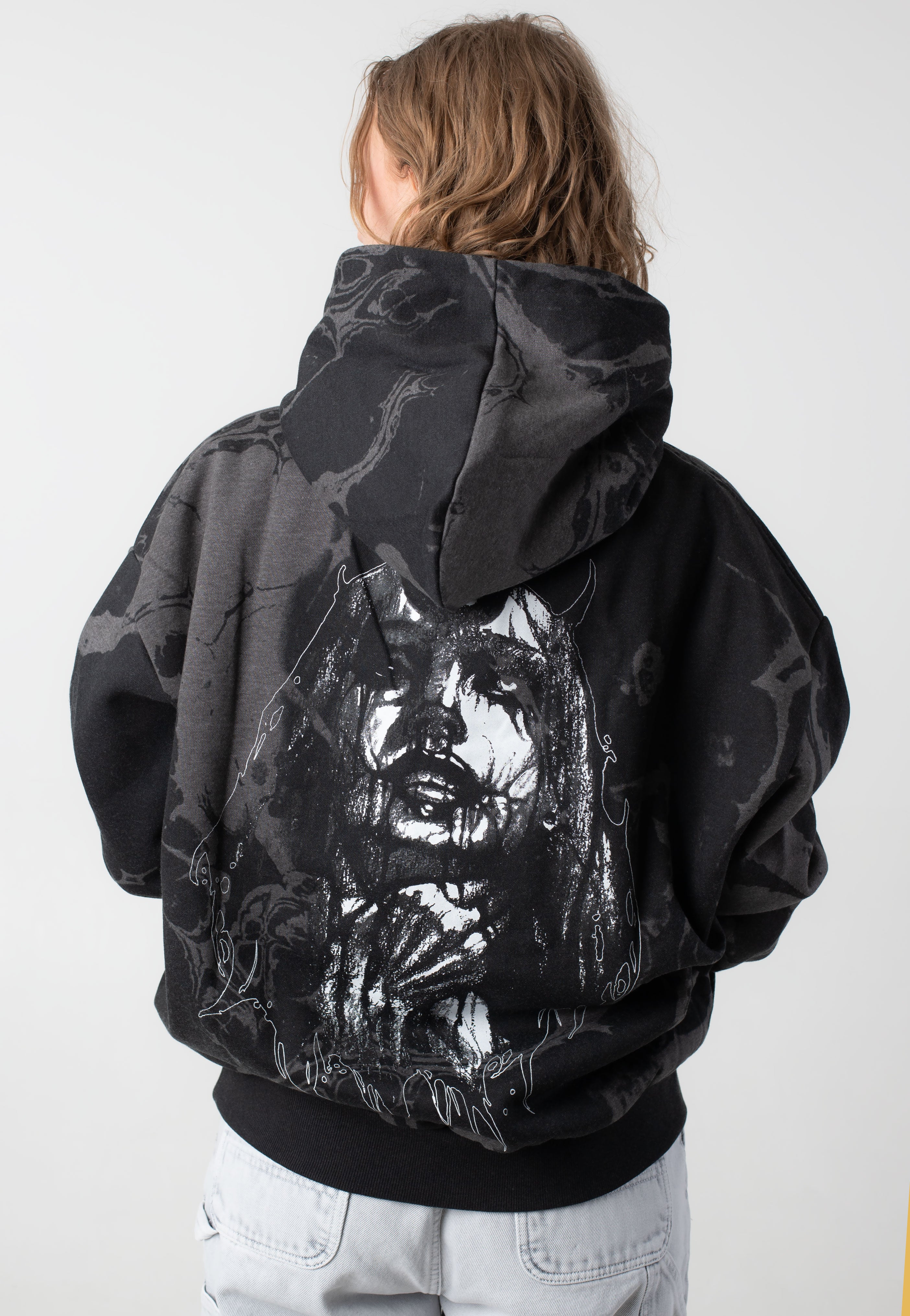 Stay Cold Apparel - Strangled Oversized Black - Hoodie | Neutral-Image